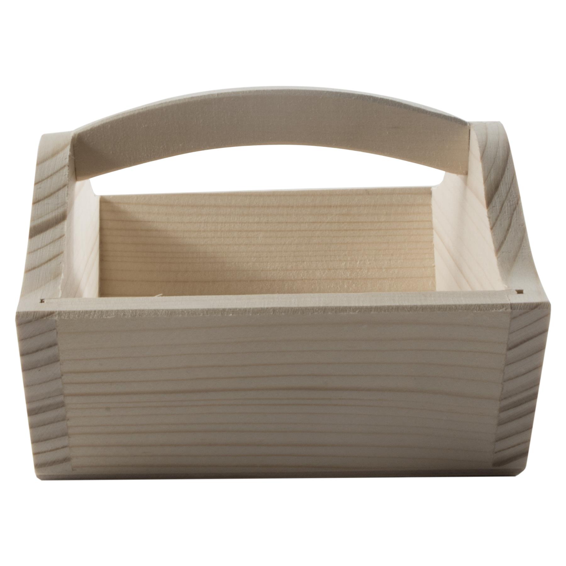 Pinewood Easter Basket Hamper Carrier Trug To Decorate Paint Yourself | 2 Sizes - Picture 9 of 19