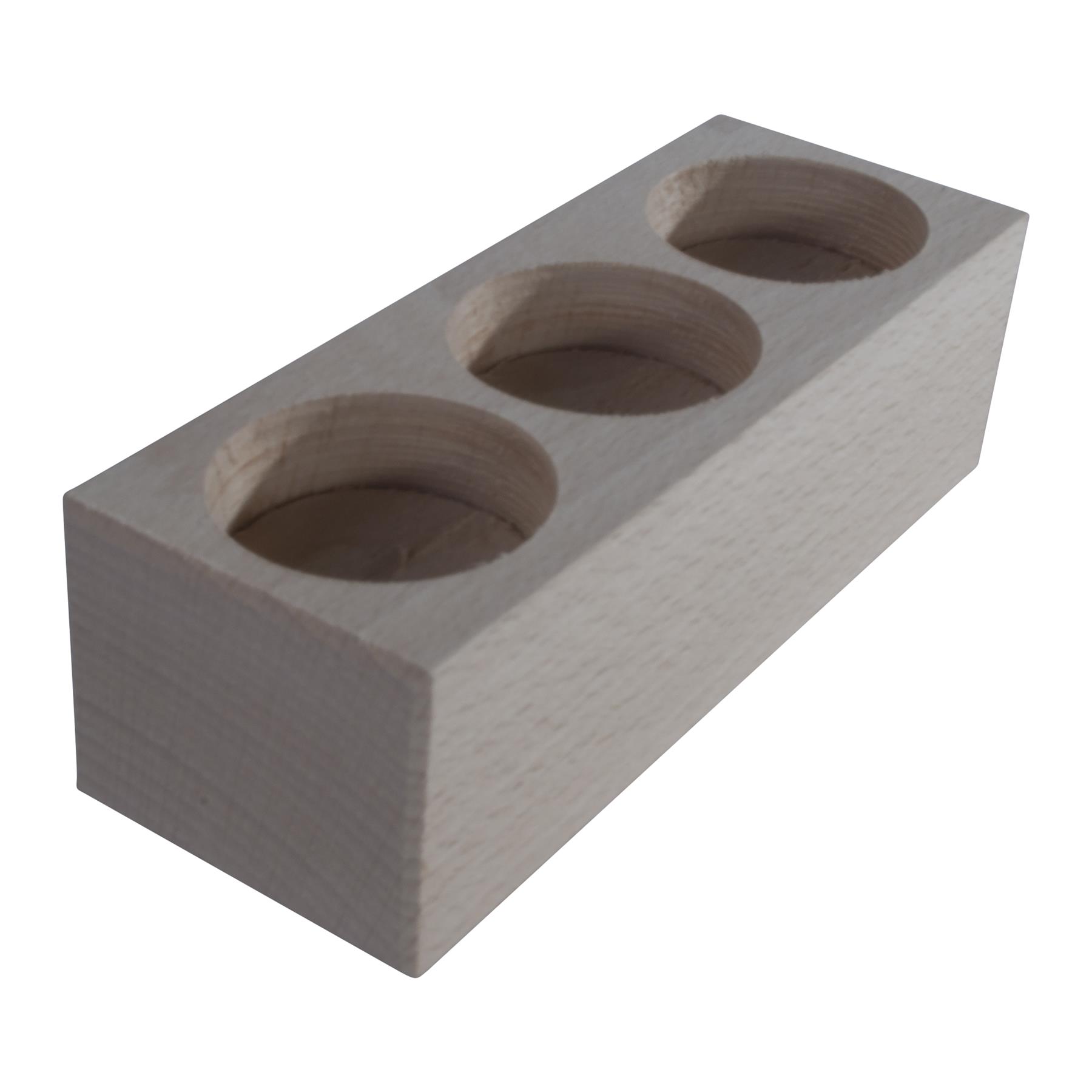 Wooden Tea Light Candle Holder | Craft Decorative Pine| Double Triple Quadruple - Picture 21 of 36