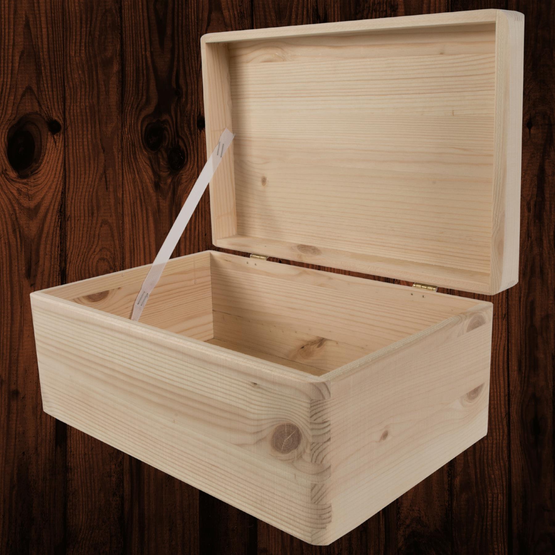 Memorabilia Boxes With Real Pinewood Lid For Burning Painting Staining Decoupage - Picture 20 of 46