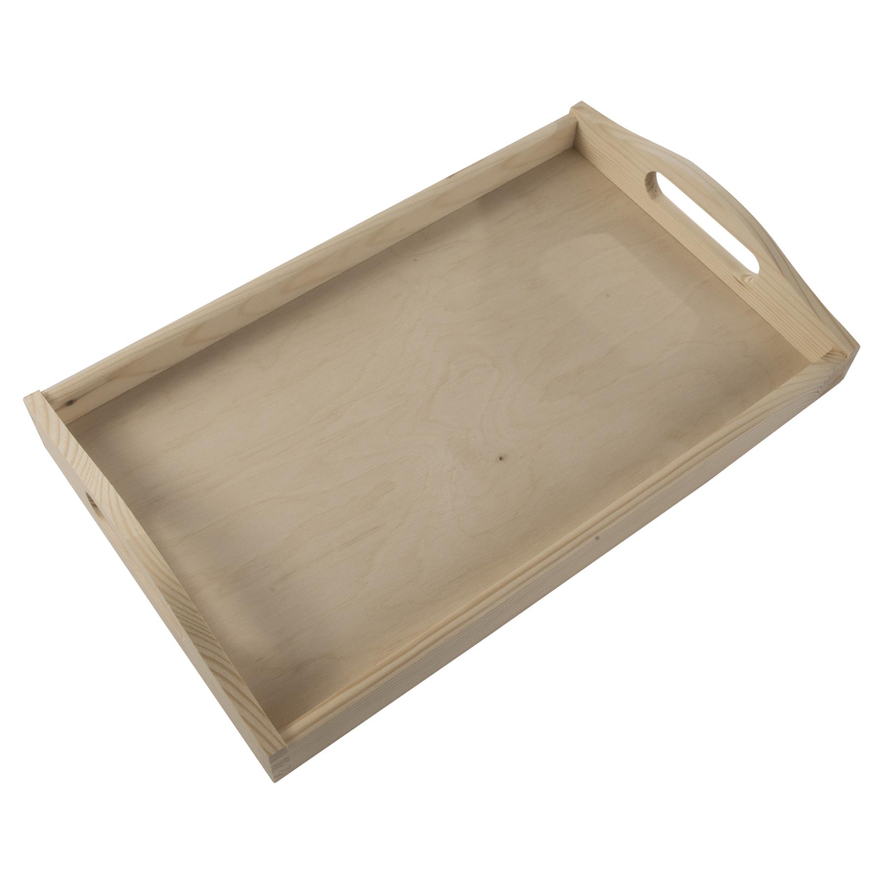 Decorative Serving Trays | Plain Pinewood | Tea Coffee Milk Breakfast Parties - Picture 81 of 144