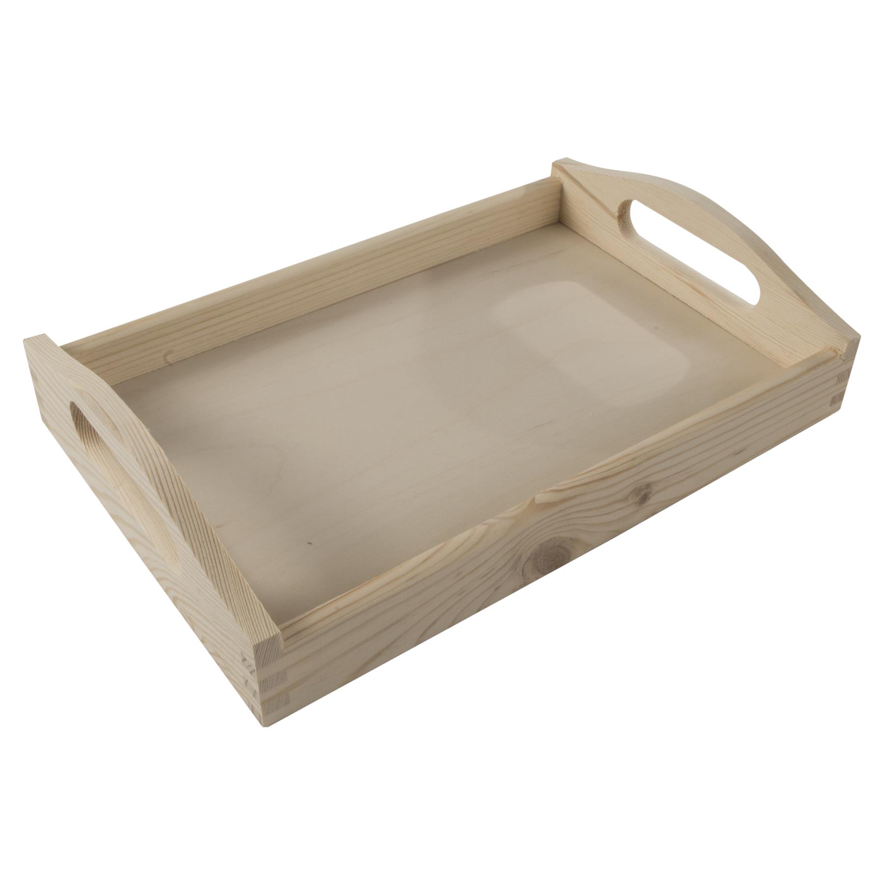 Decorative Serving Trays | Plain Pinewood | Tea Coffee Milk Breakfast Parties - Picture 34 of 144