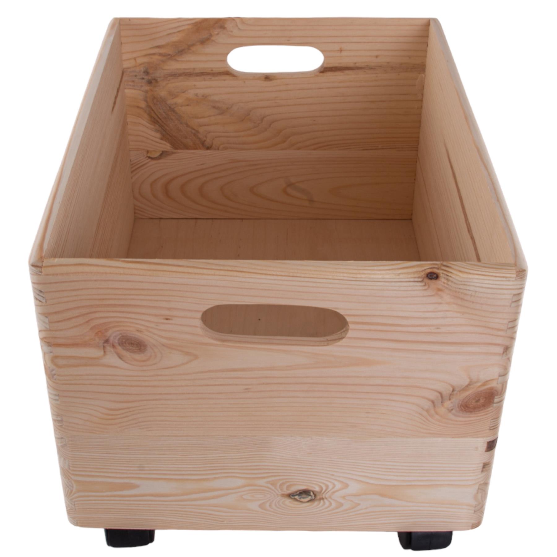 Grandes cajas de madera apilables con asas de tapa ruedas - Imagen 61 de 68
