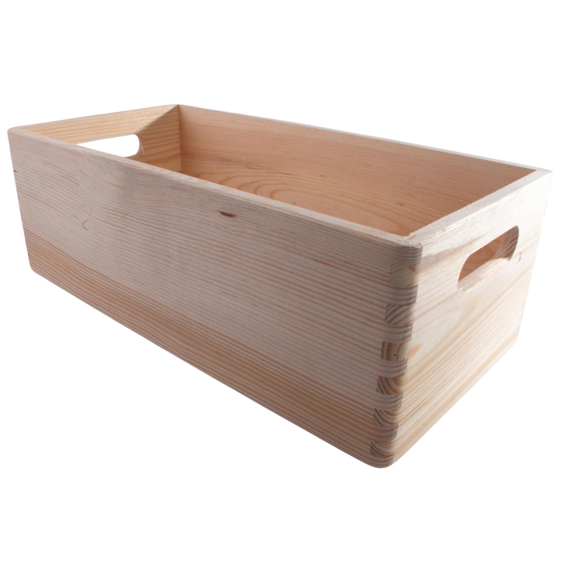 Wooden Crates | Plain Decorative Pine Underbed Storage Boxes Shelves Containers - Picture 34 of 66