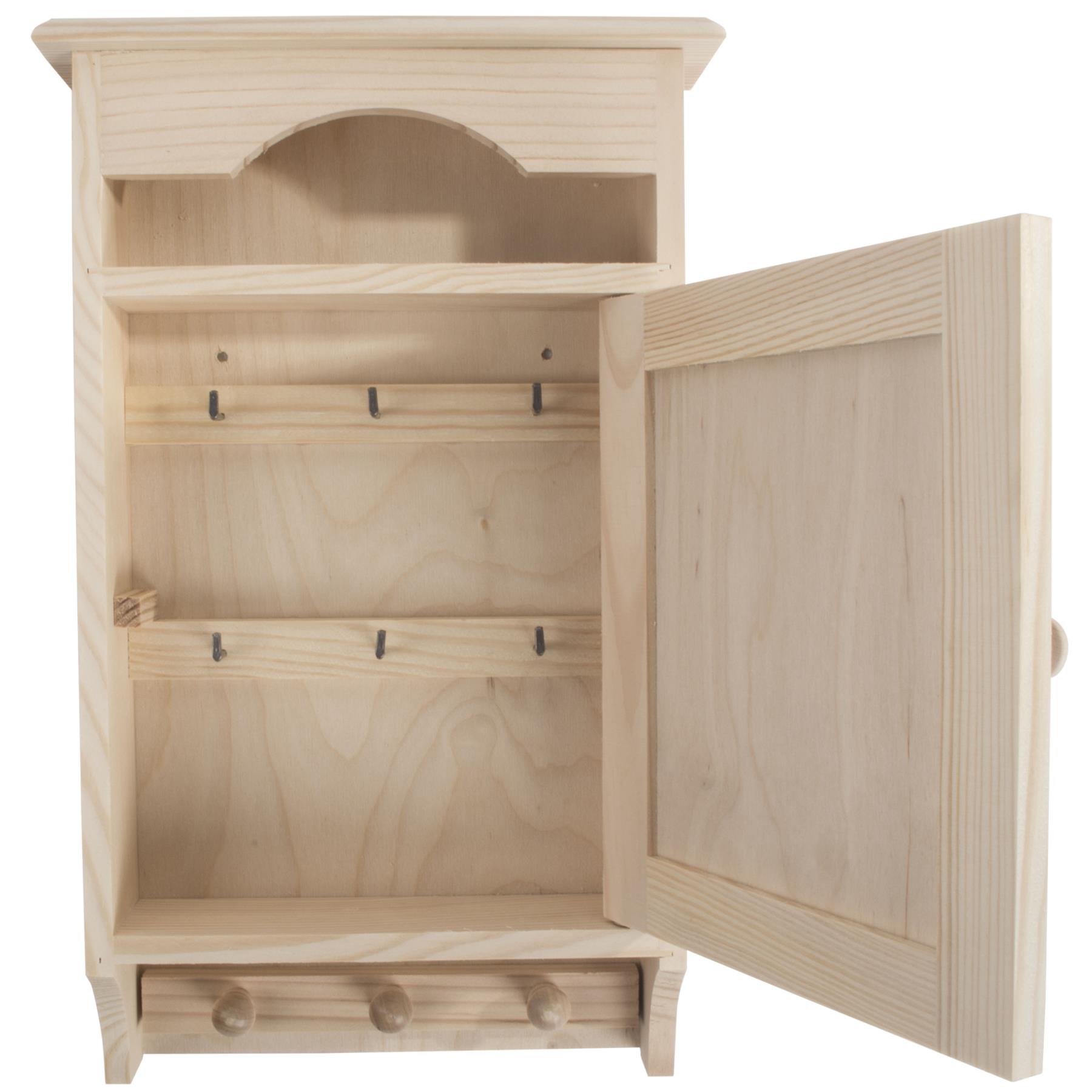 Wooden Key Box Decorative Wall Hanging Cabinet Rack Holder Cupboard Organiser - Picture 88 of 105