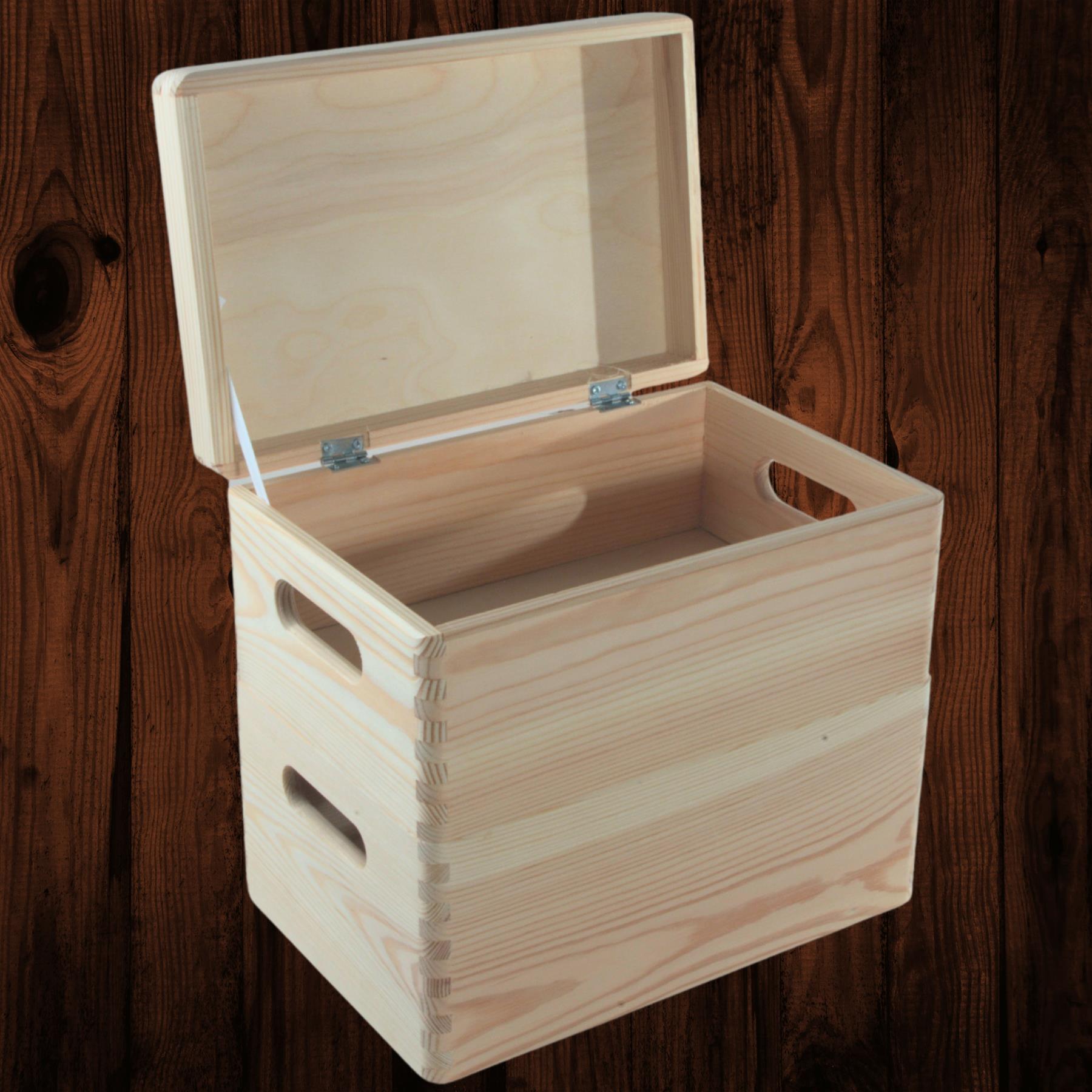 Wooden Stacking Storage Boxes Narrow Small Spaces Bathroom Kitchen Slim Crates - Picture 3 of 61