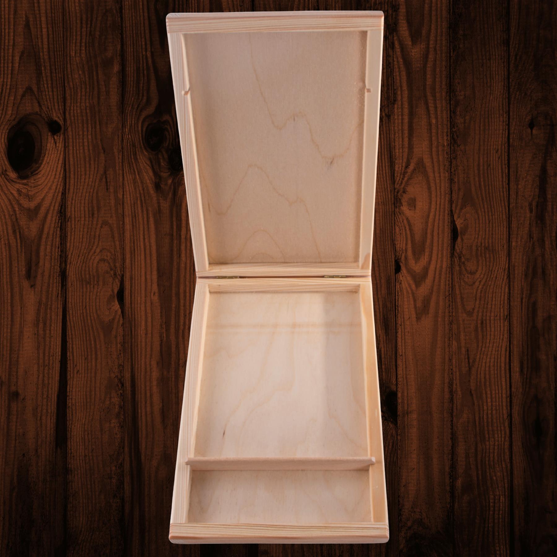 Caja de CD de madera y memoria USB de dos compartimentos | Idea de regalo | Madera artesanal pintable - Imagen 21 de 25
