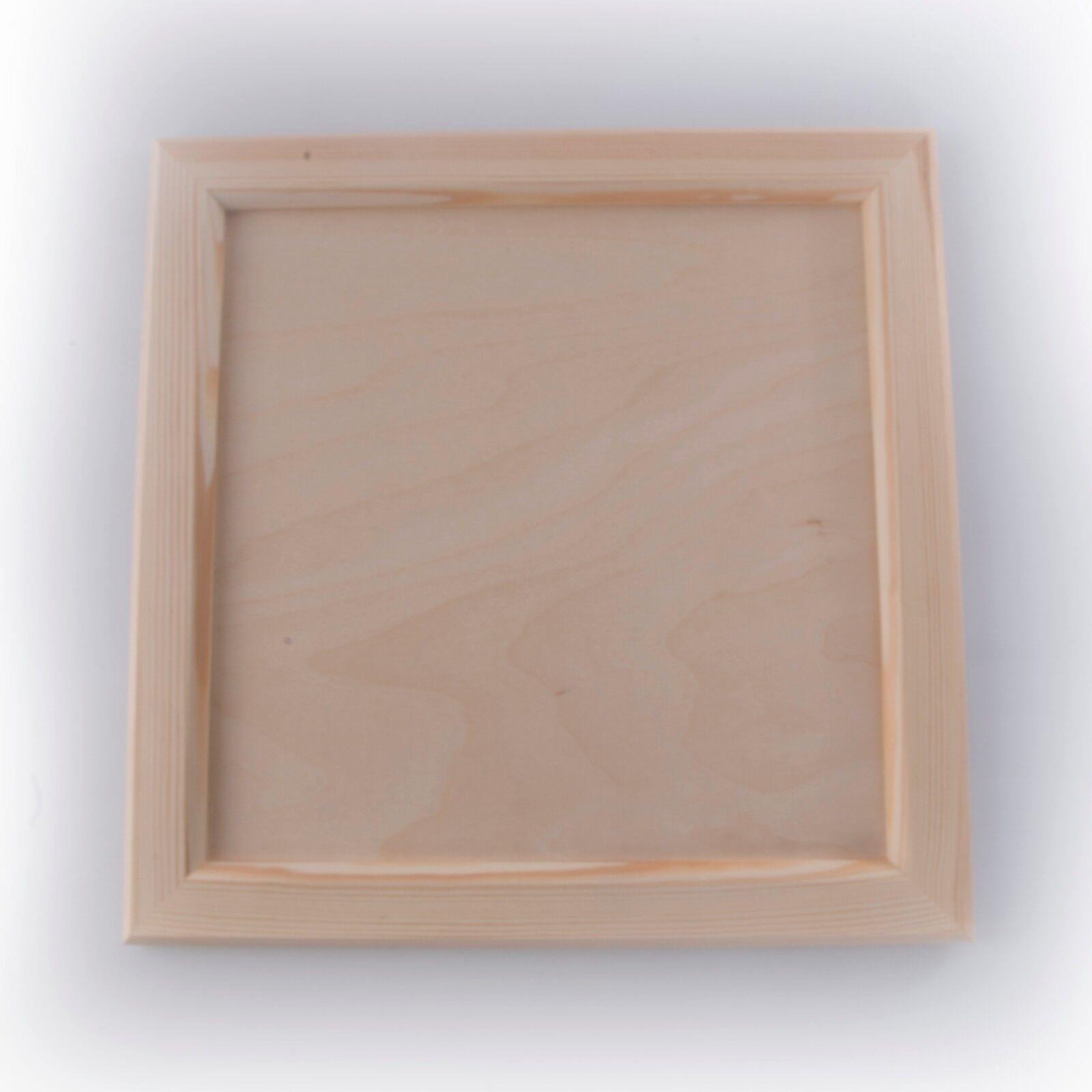 Unpainted Wood Canvas Framed Board Panels Hanging Painting Drawing Display Craft - Picture 11 of 22