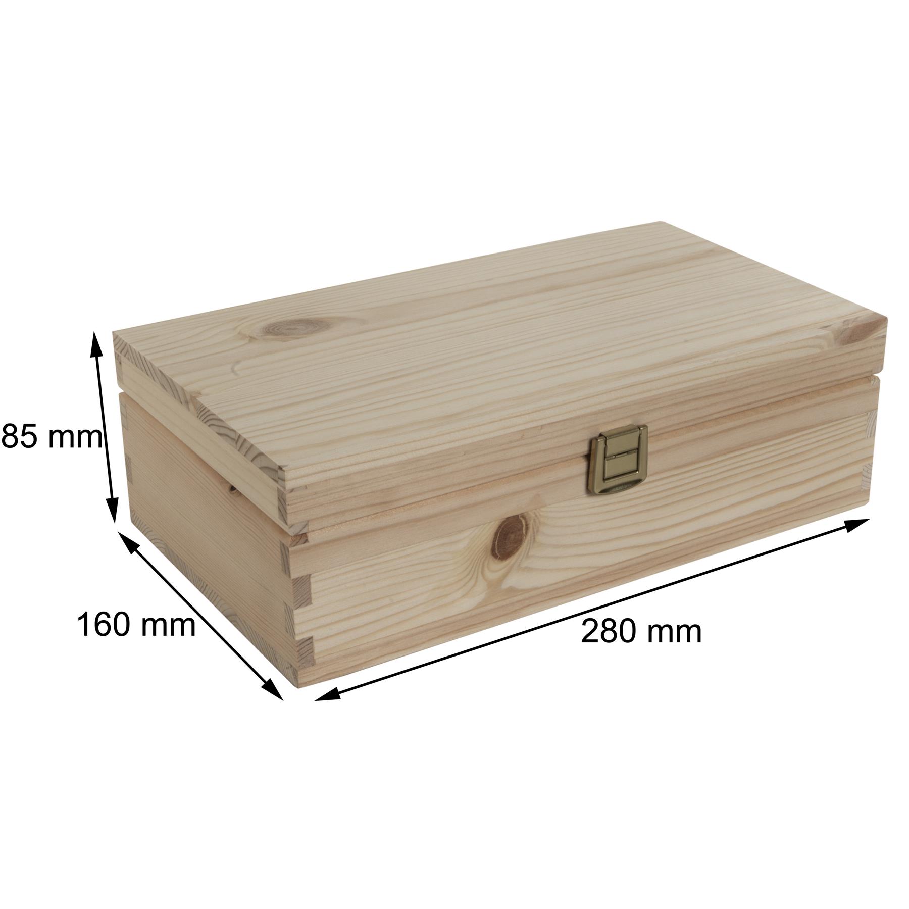 Decorative Natural Real Pinewood Boxes | Removable Dividers | 6/8/12 Sections - Picture 24 of 37