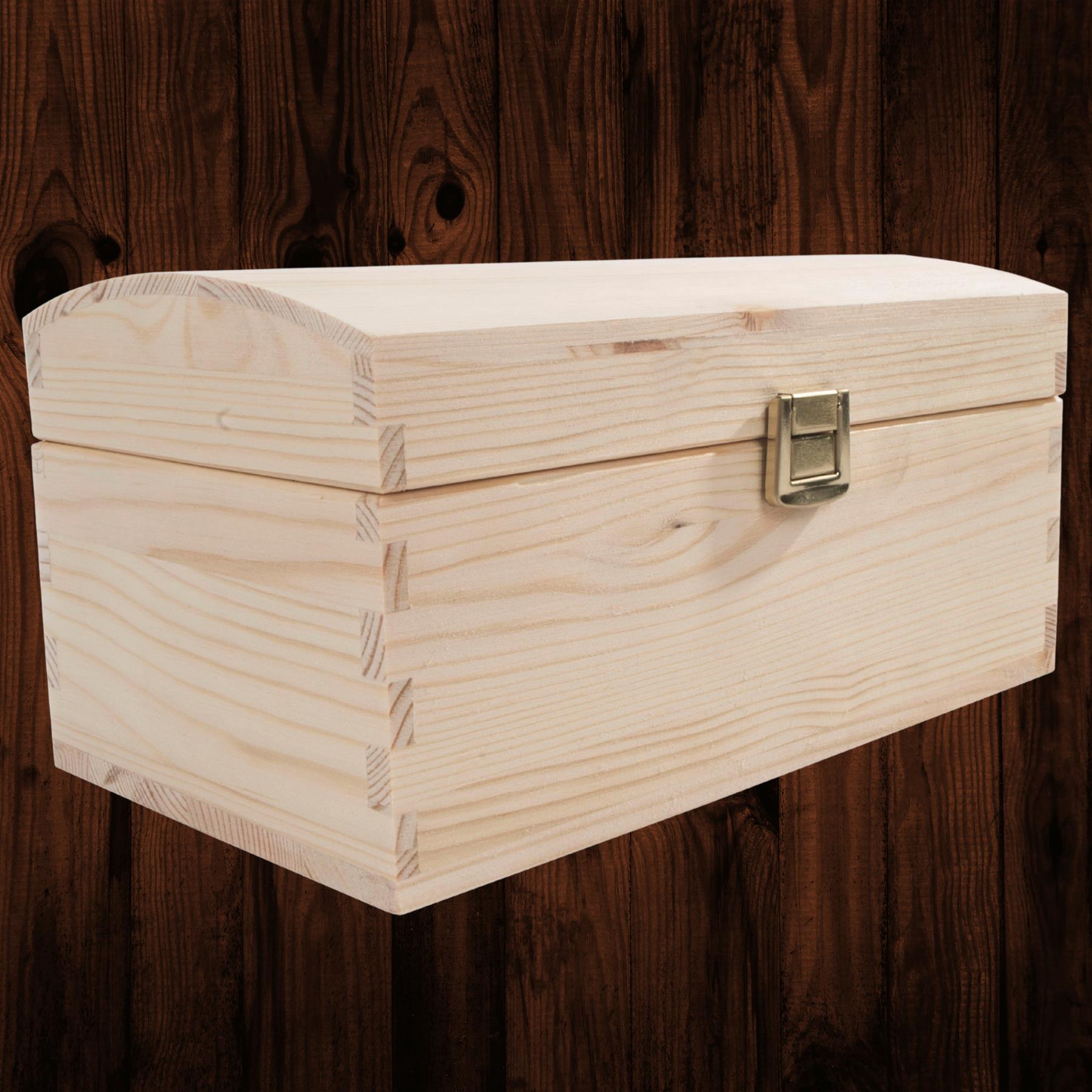 Wooden Storage Boxes / 5 Sizes / Treasure Chest Keepsake Trinket Memory Souvenir - Picture 5 of 70