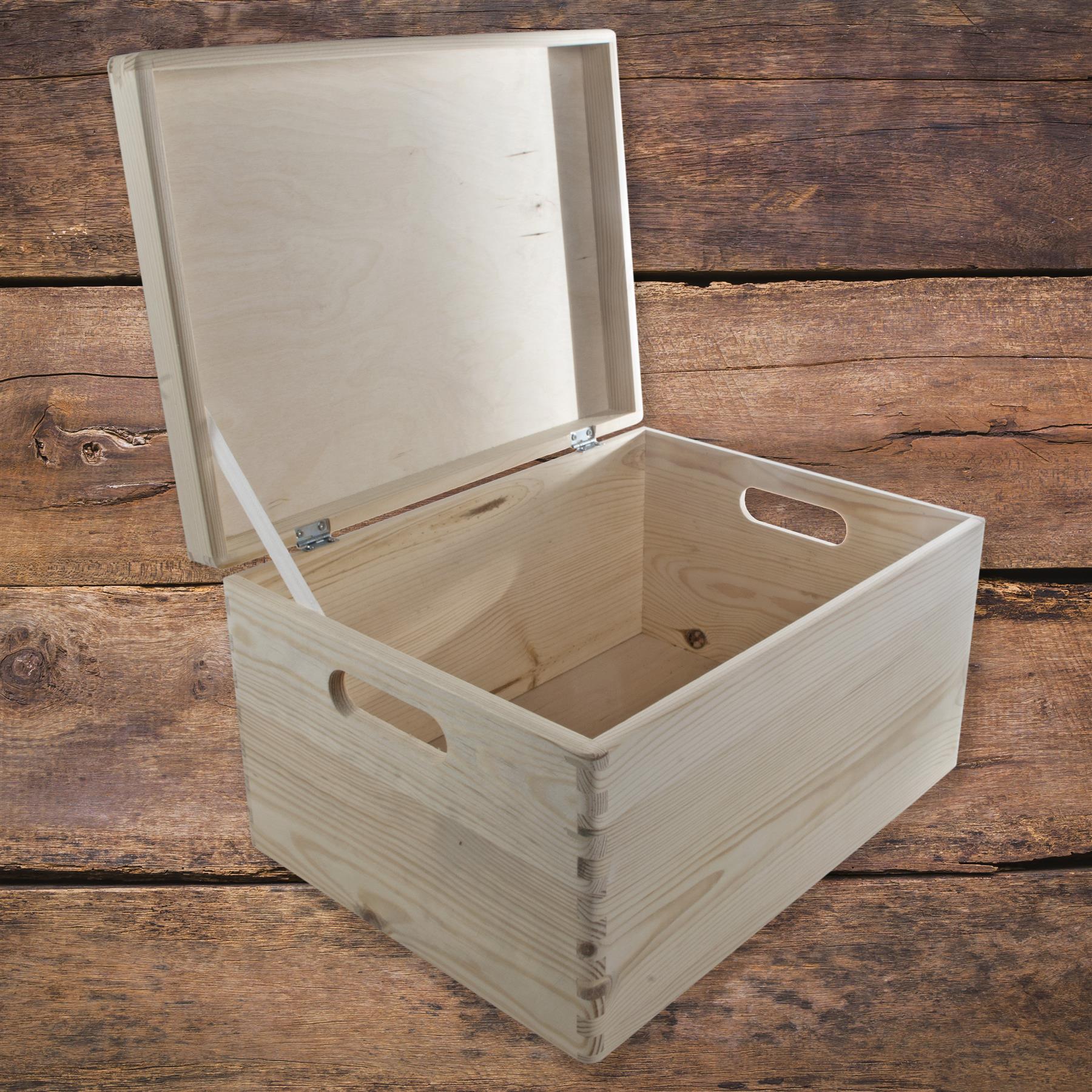 Grandes cajas de madera apilables con asas de tapa ruedas - Imagen 54 de 68