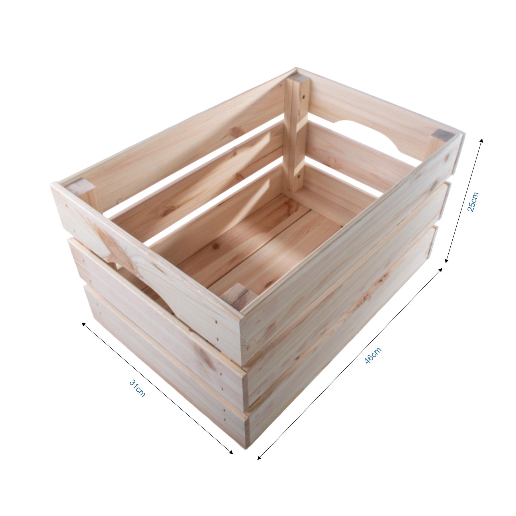 Large Wooden Crate With Wheels |1-4 Tier| Plain Pine Saving Space Storage Box - Picture 23 of 60