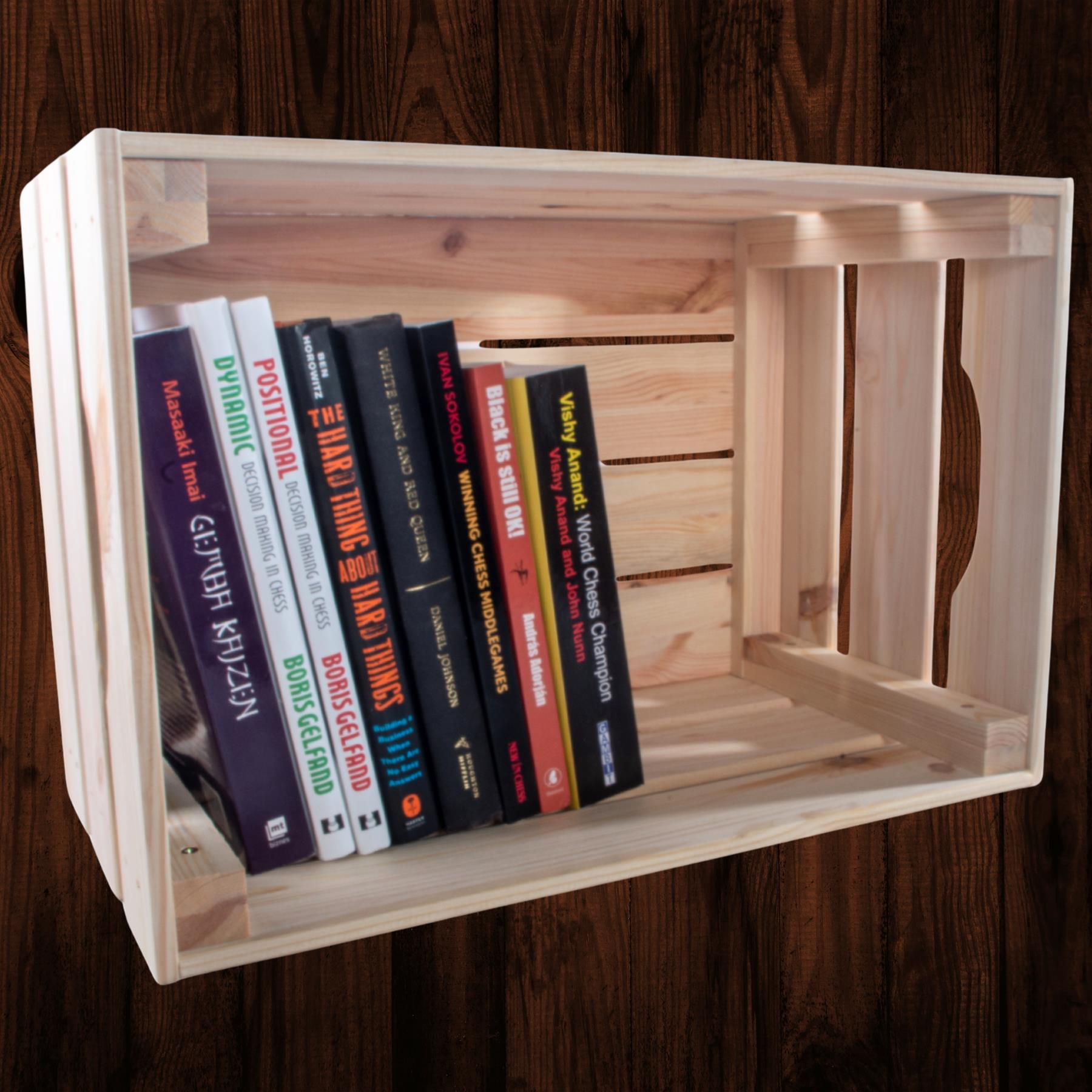 Wooden Crates Storage Boxes /2 Sizes/ Plain Unpainted Pinewood To Decorate Craft - Picture 34 of 40