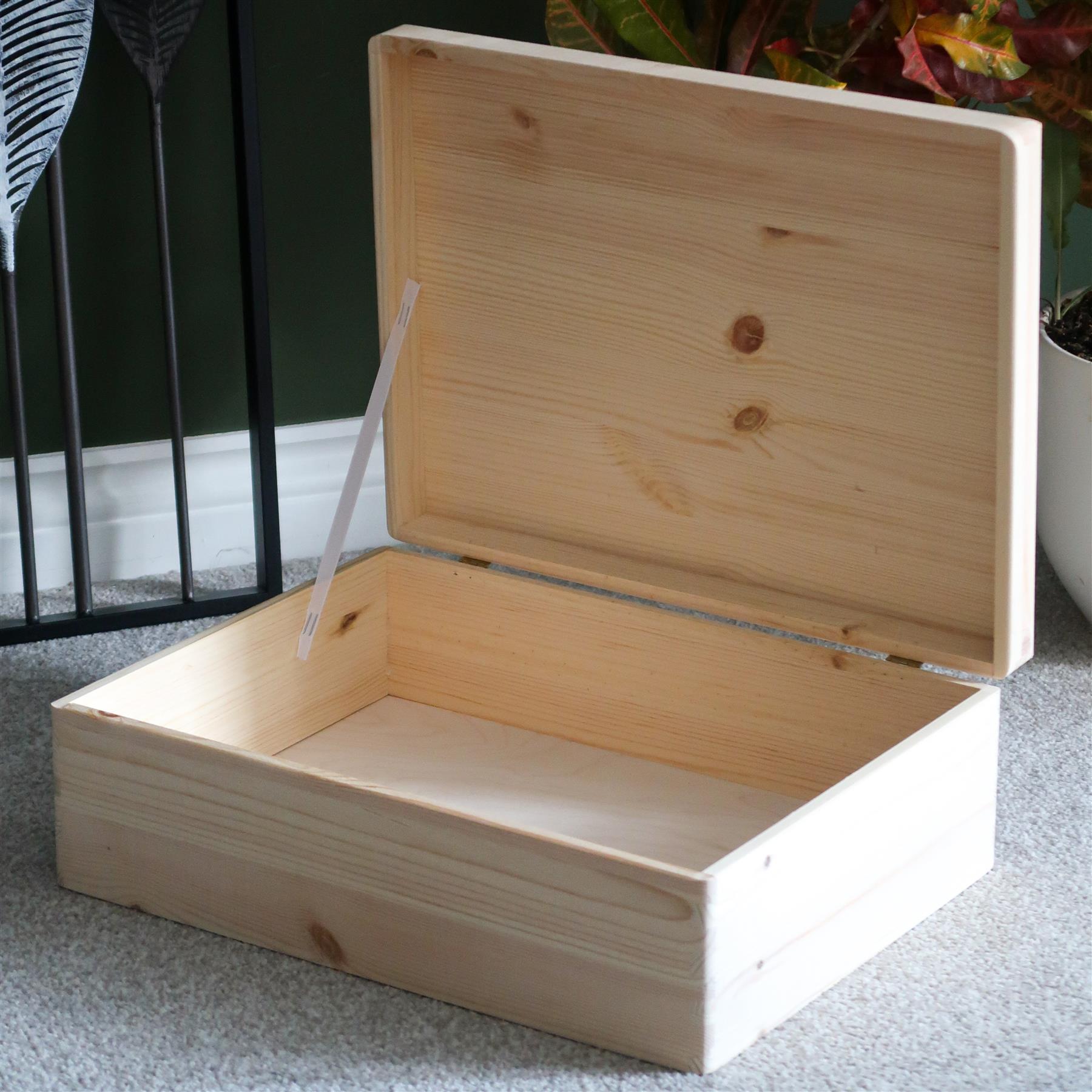Memorabilia Boxes With Real Pinewood Lid For Burning Painting Staining Decoupage - Picture 25 of 46