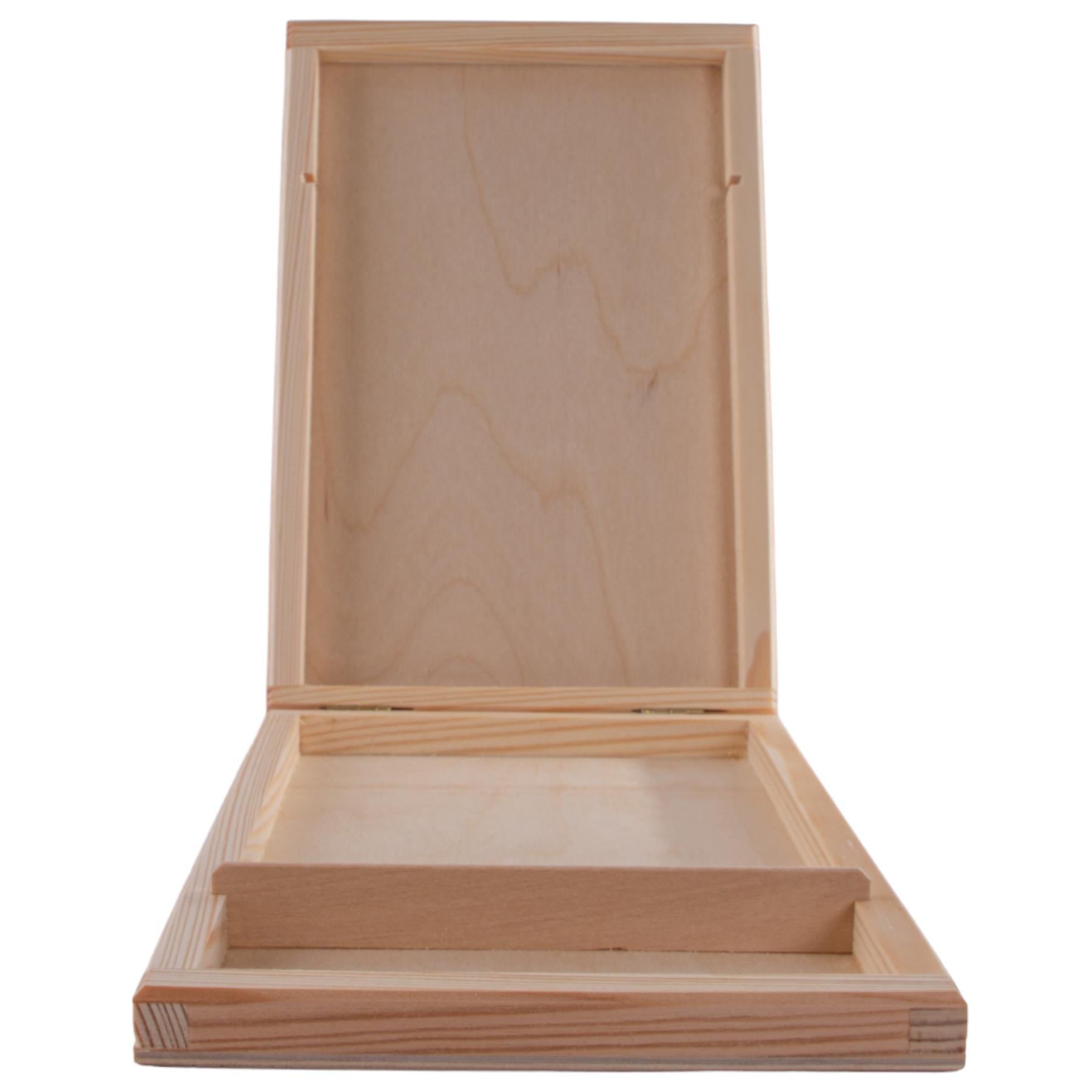 Caja de CD de madera y memoria USB de dos compartimentos | Idea de regalo | Madera artesanal pintable - Imagen 18 de 25