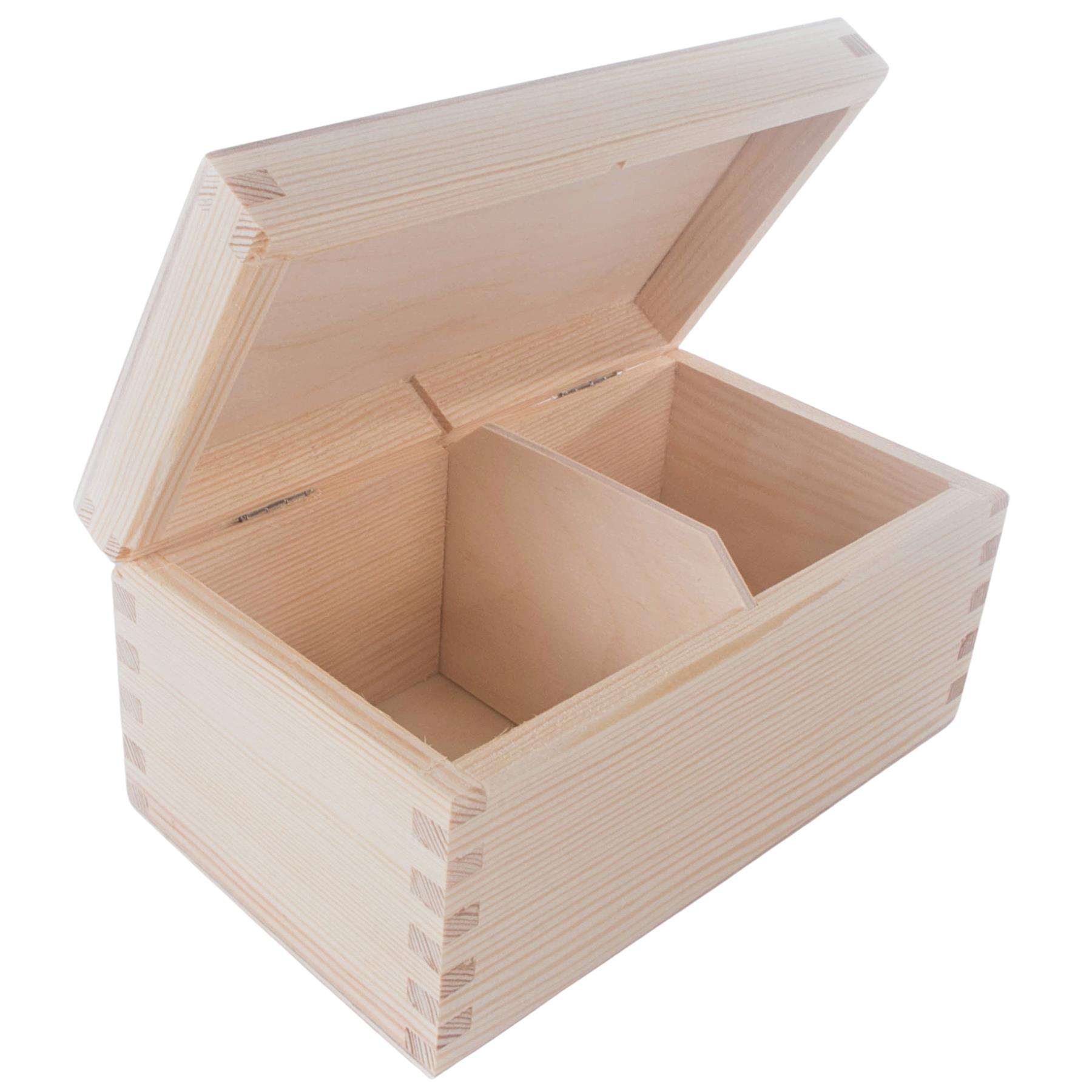 Holz Länglich Tee Box Ordnung Aufbewahrung Organizer Einfach Halter Etui 2-4 Fächer - Bild 19 von 48
