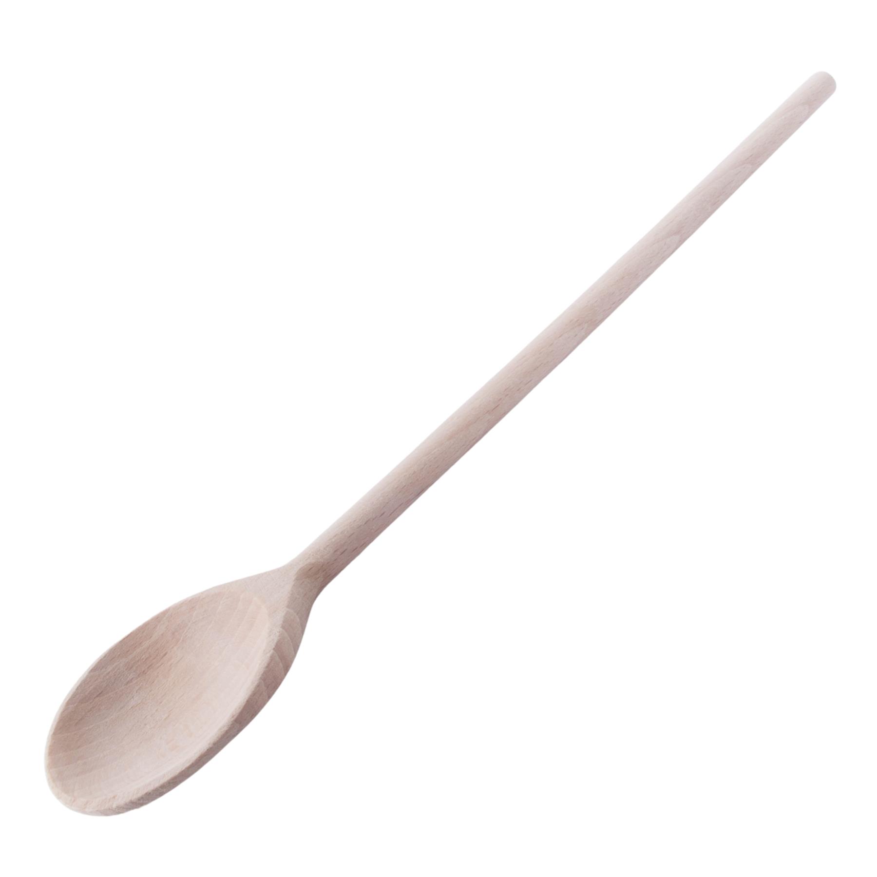 Long Narrow Wooden Spoon 29cm (11") Beechwood Non-Stick Cooking Kitchen Turner - Picture 8 of 40
