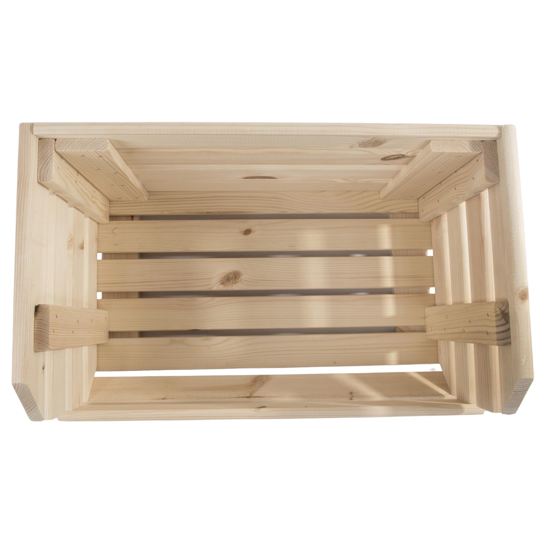 Wooden Unpainted Stackable Storage Box Crate Container Display Unit 1-3 Tier - Picture 36 of 49