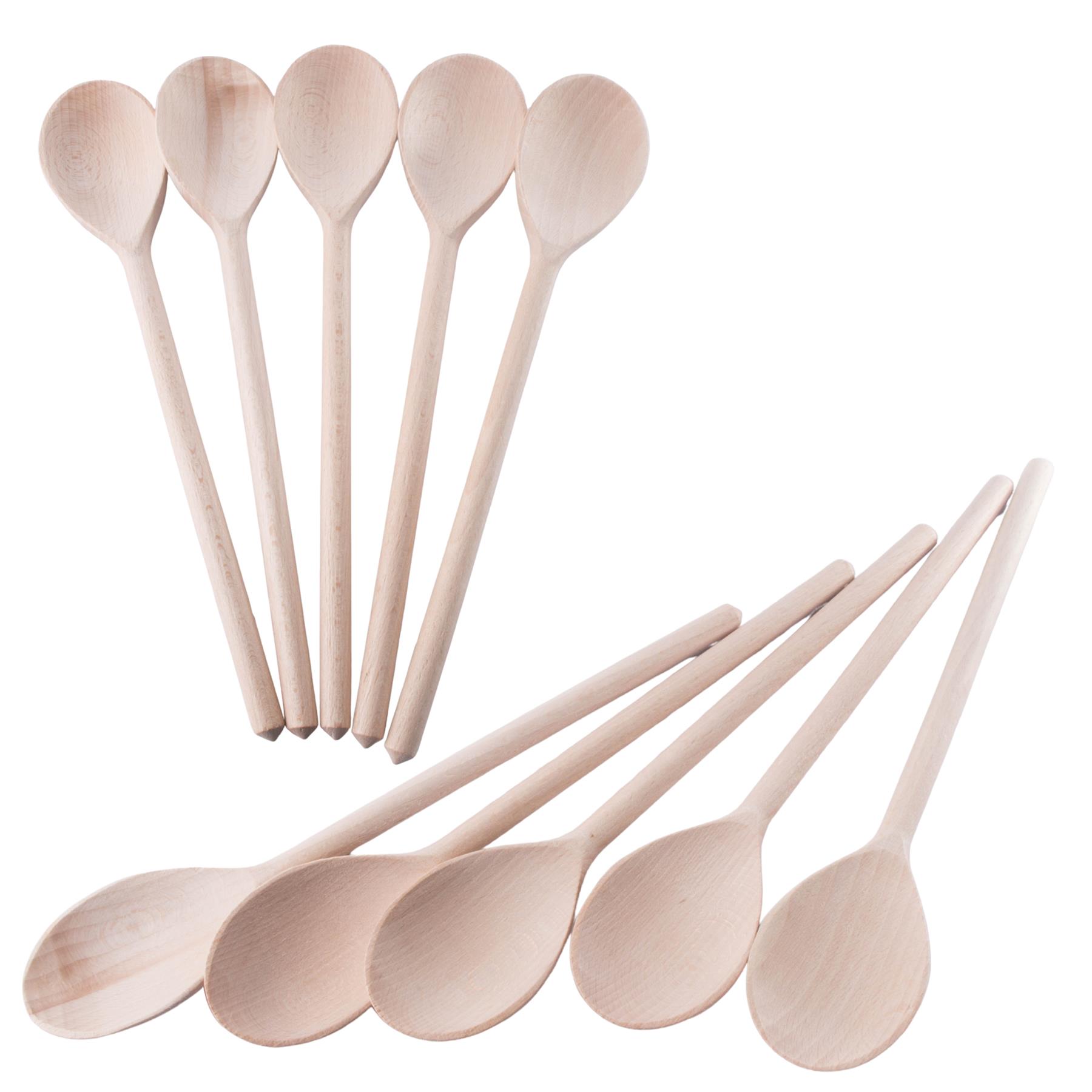 Regular Wooden Spoon 30cm (12") Long Beechwood Non-Stick Turner Kitchen Cooking - Picture 40 of 52