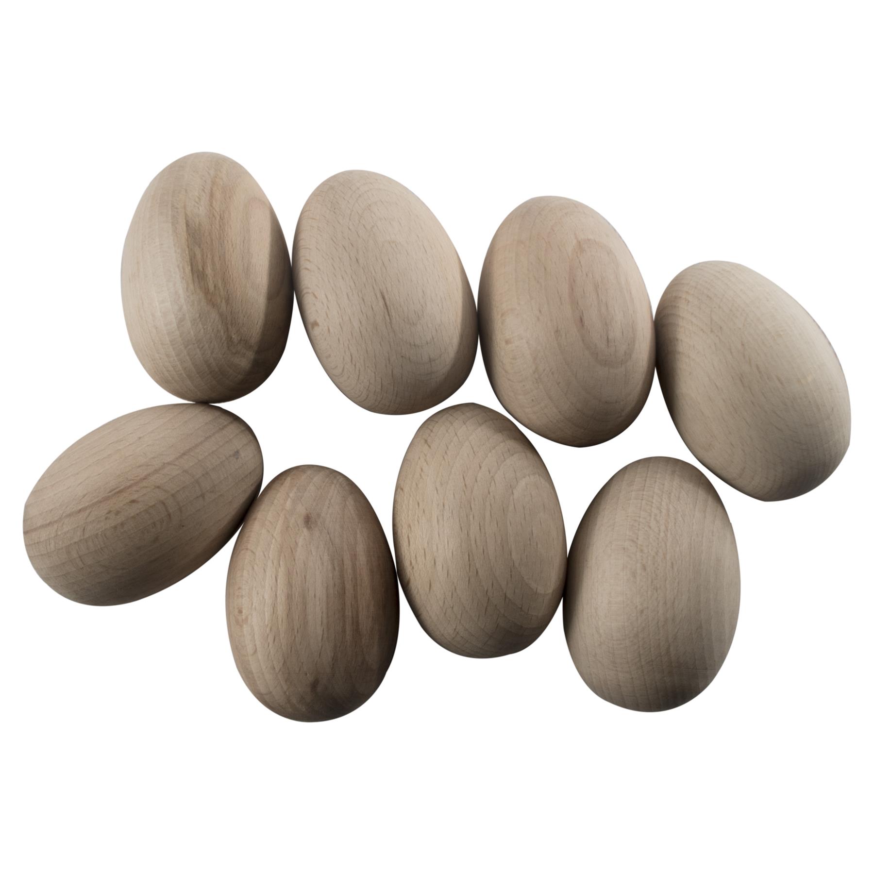 Wooden Eggs |3 Sizes| Natural Beech Plain Easter Decorations Crafts Woodworking - Picture 23 of 34