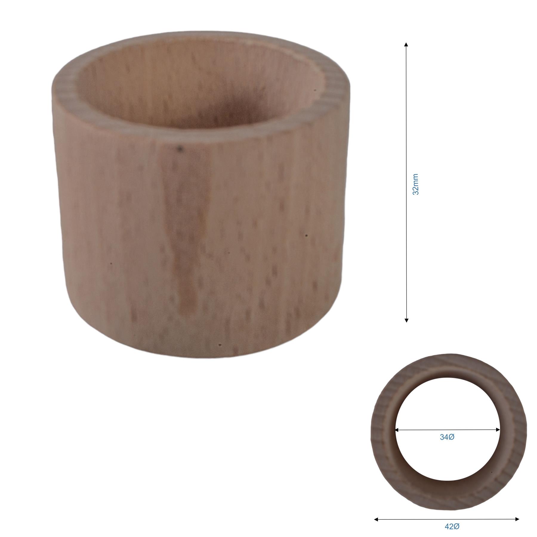 Wooden Napkin Rings | Various Designs | Round Decorative Holders For Craft DIY - Picture 43 of 50