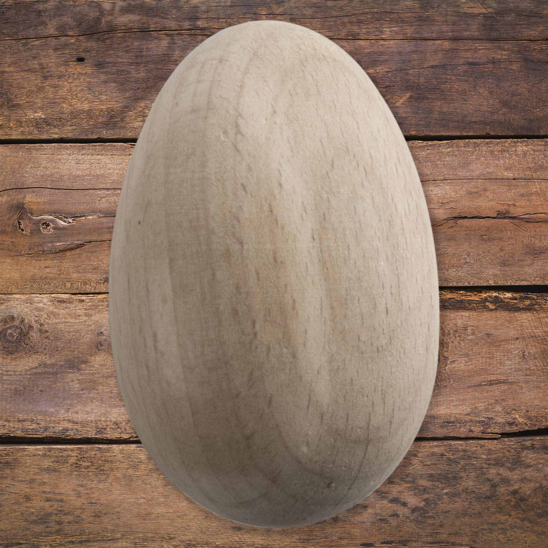 Wooden Eggs |3 Sizes| Natural Beech Plain Easter Decorations Crafts Woodworking - Picture 6 of 34
