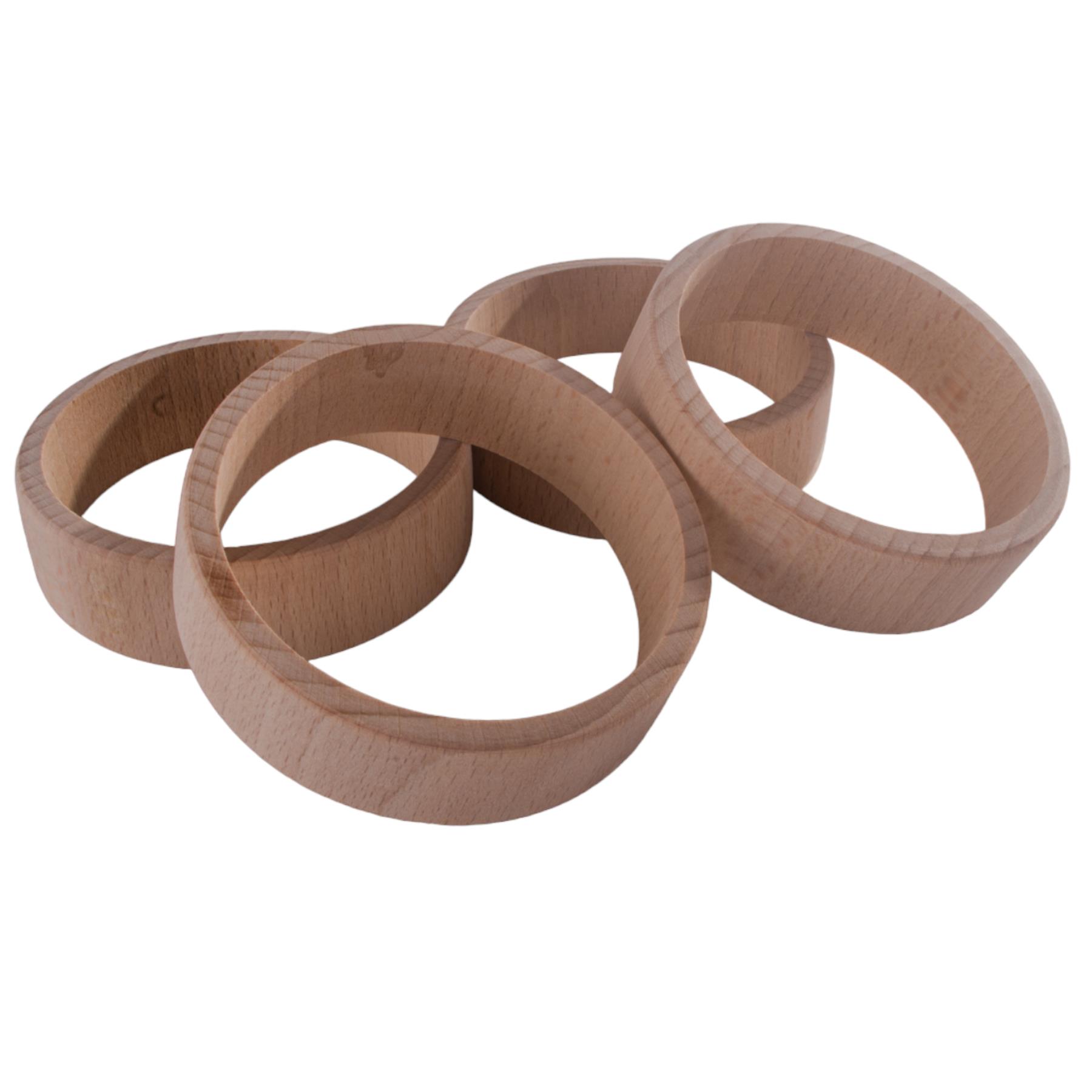 Flat Natural Unfinished Wooden Bracelet Bangles Wristlet Craft DIY Decorating - Picture 28 of 71