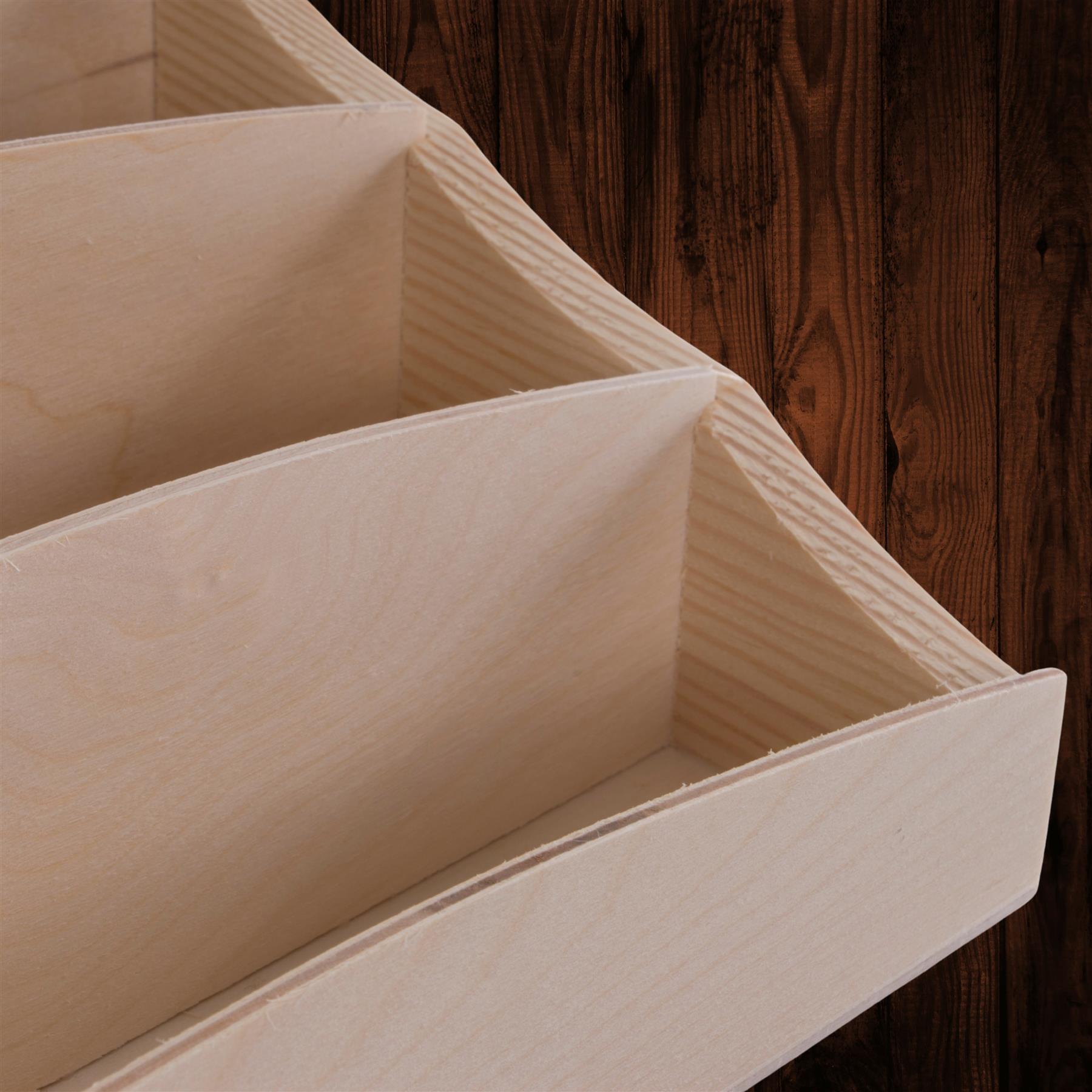 Wooden Letter Rack | Various Shapes | Mail Entry Display Sorter | Plain Wood - Picture 19 of 48