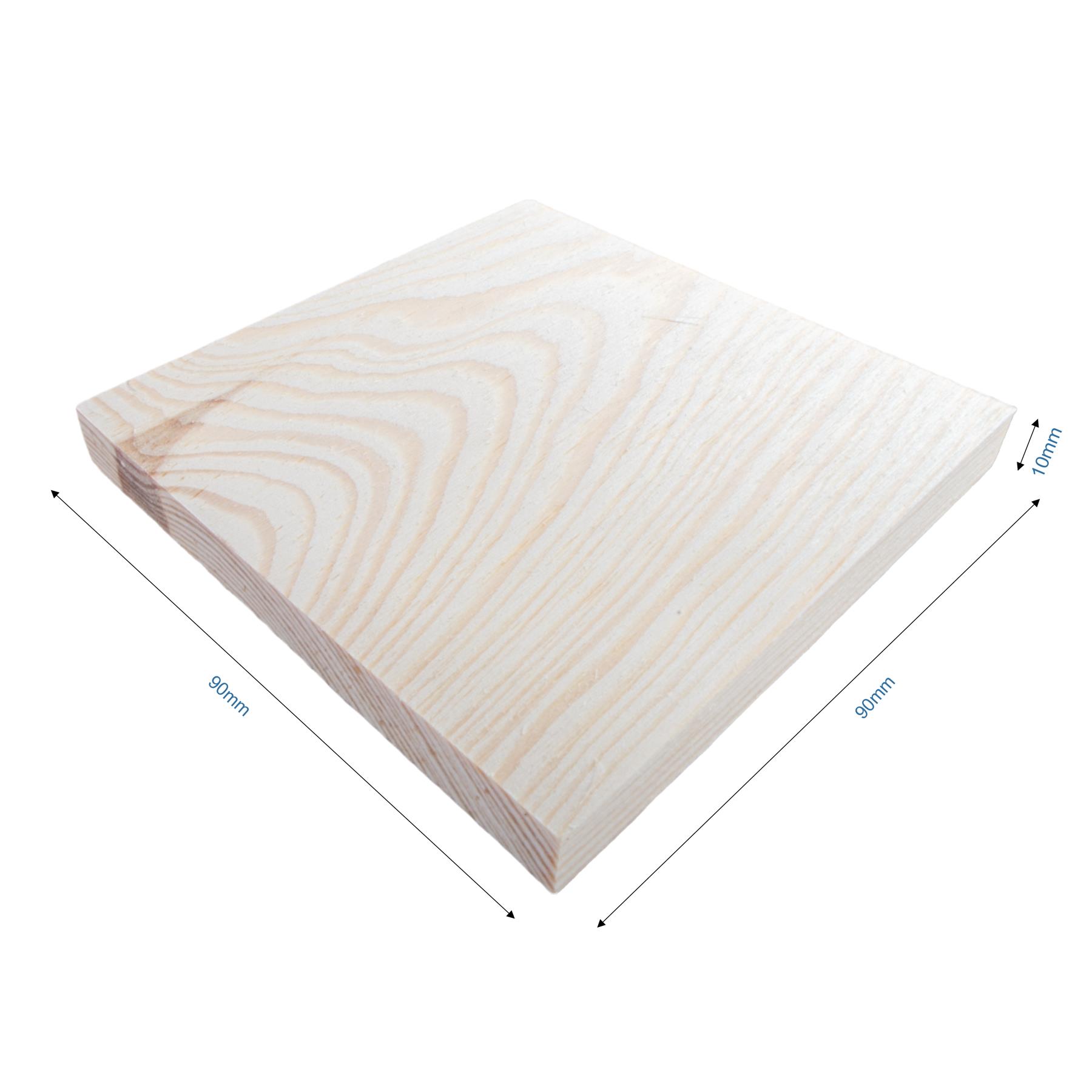 Unfinished Pine Wood Craft Shapes |Wooden Pieces Circle Square Hexagon DIY Discs - Picture 37 of 43