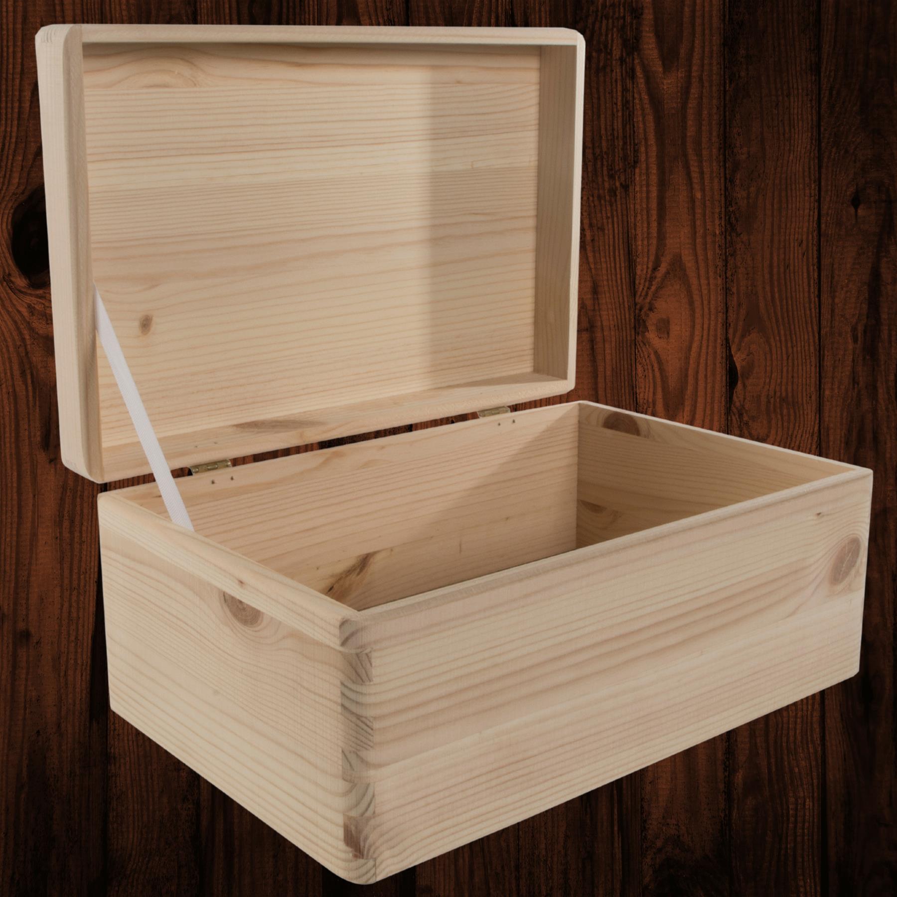 Memorabilia Boxes With Real Pinewood Lid For Burning Painting Staining Decoupage - Picture 21 of 46