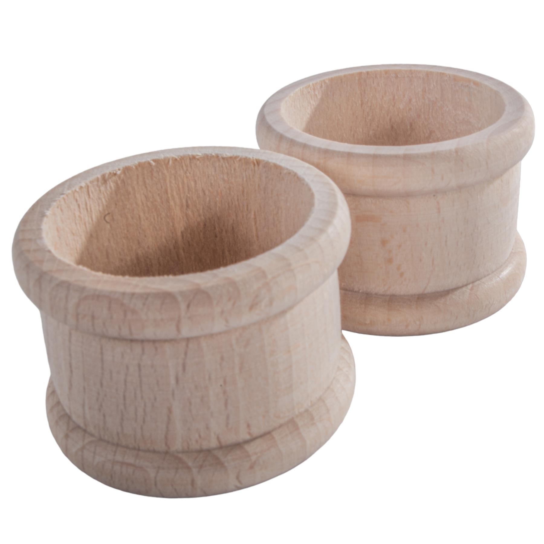 Wooden Napkin Rings | Various Designs | Round Decorative Holders For Craft DIY - Picture 24 of 50