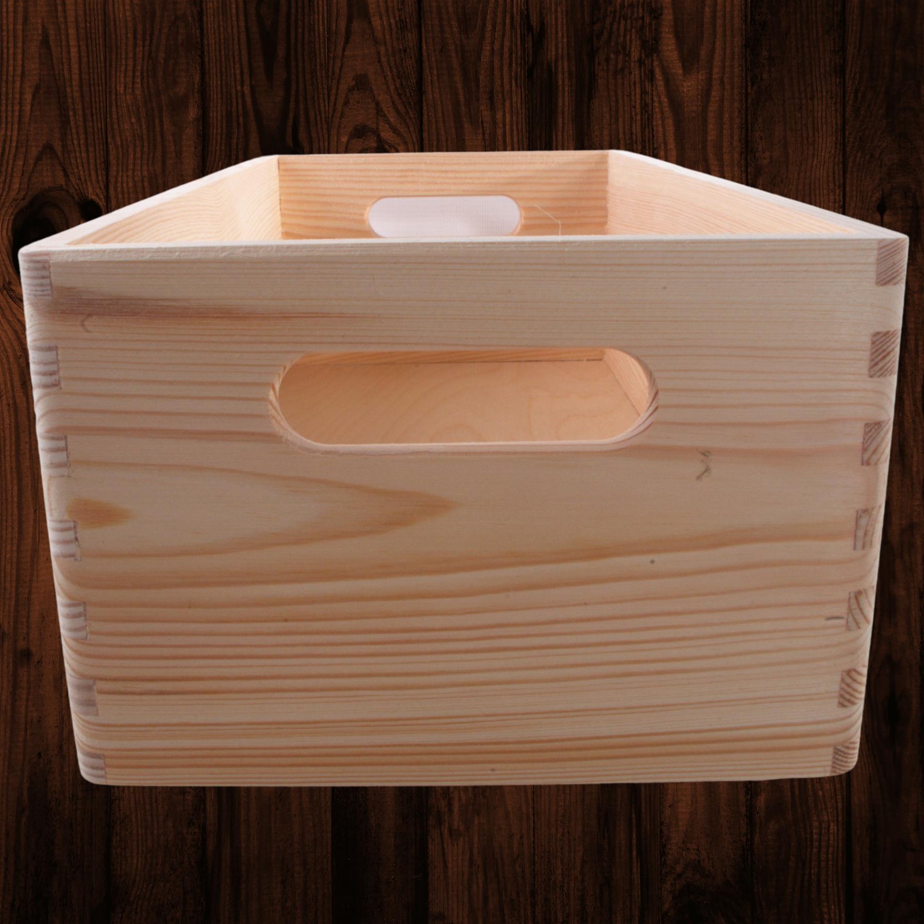Wooden Crates | Plain Decorative Pine Underbed Storage Boxes Shelves Containers - Picture 30 of 66
