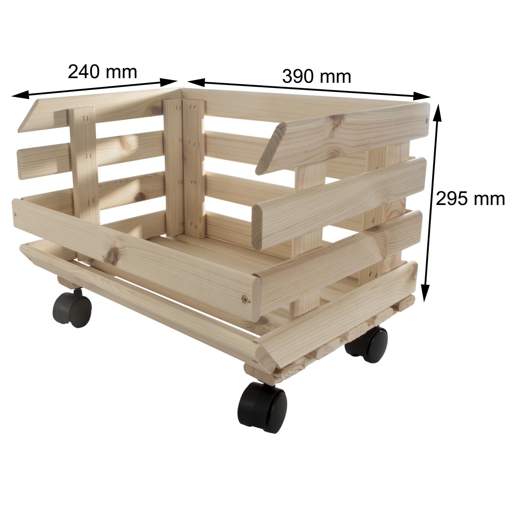 Wooden Unpainted Stackable Storage Box Crate Container Display Unit 1-3 Tier - Picture 19 of 49