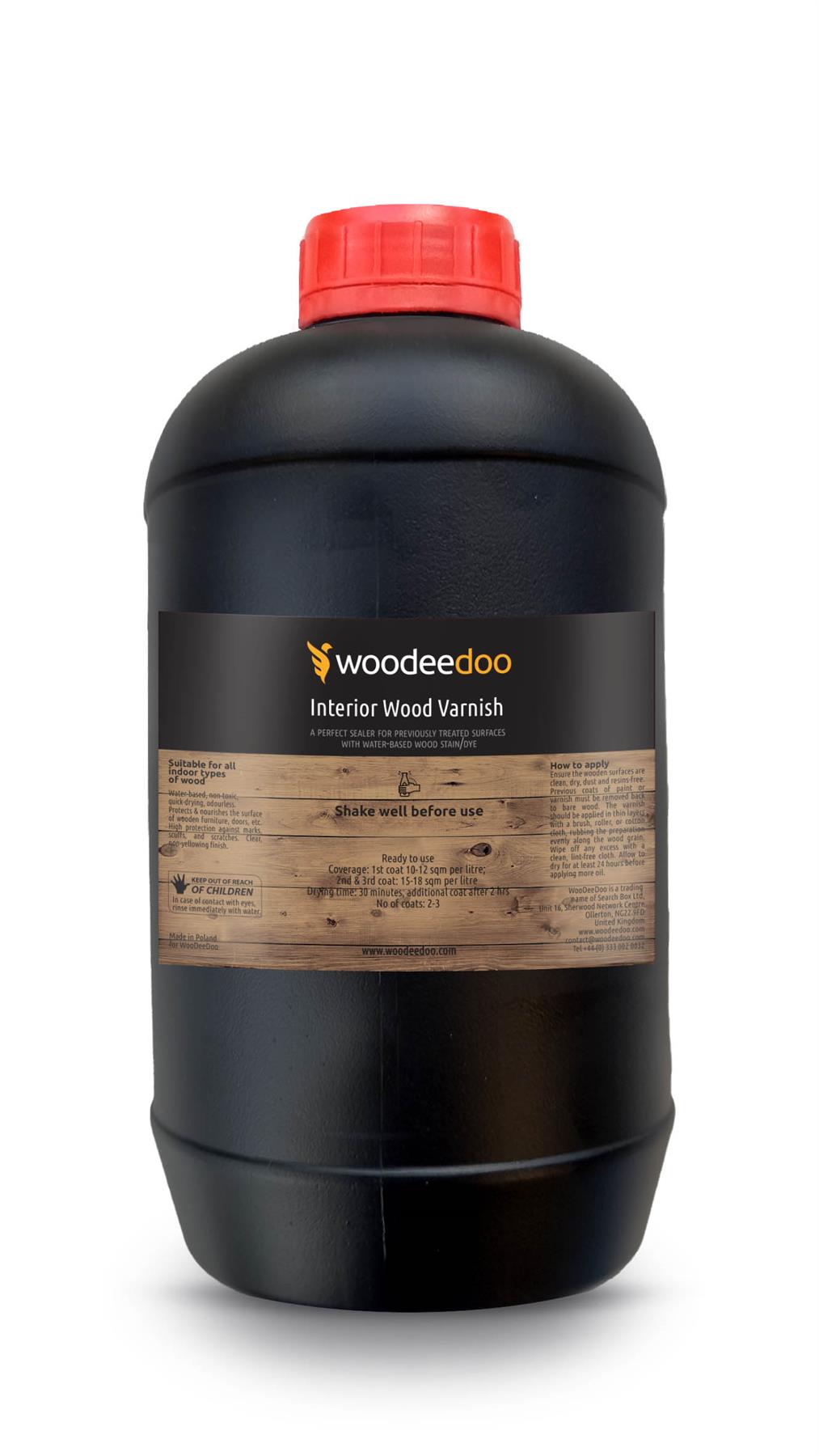 Woodeedoo Interior Wood Varnish Quick Drying Sealer Protector Clear Finish