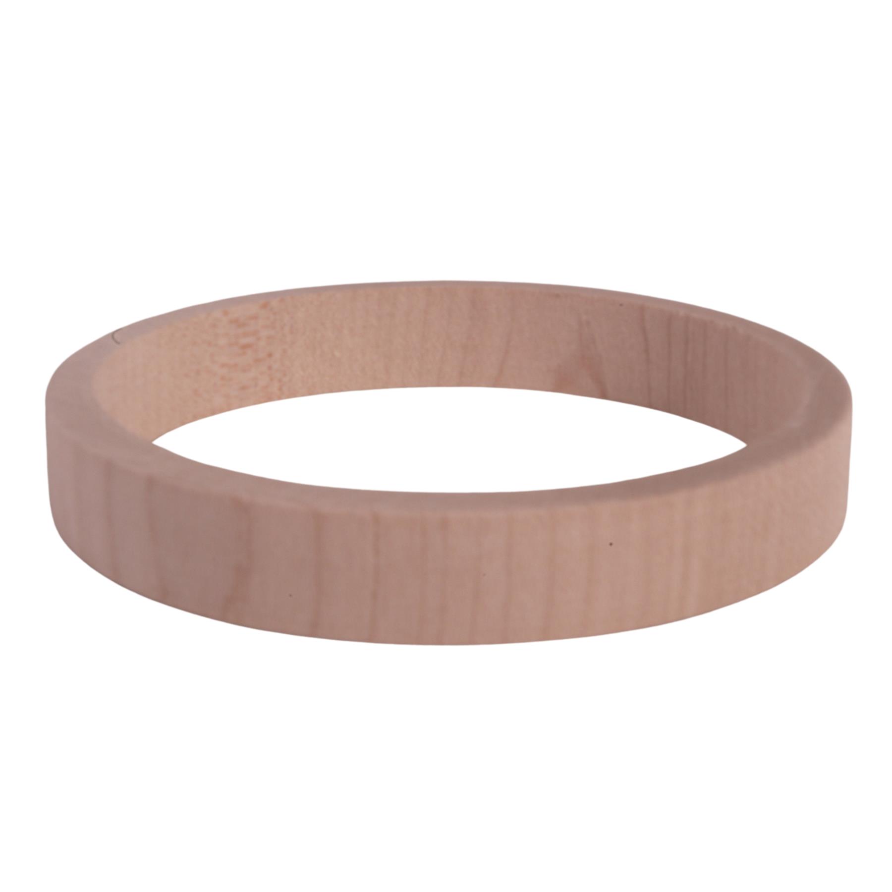 Flat Natural Unfinished Wooden Bracelet Bangles Wristlet Craft DIY Decorating - Picture 13 of 71