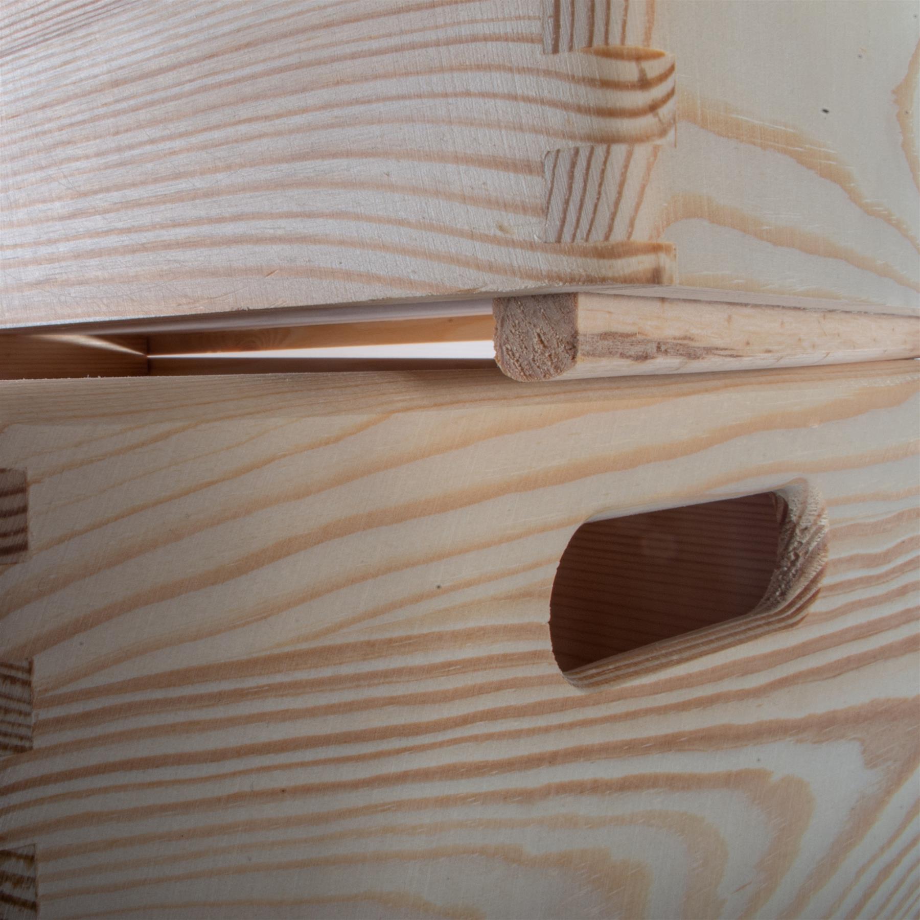 Grandes cajas de madera apilables con asas de tapa ruedas - Imagen 53 de 68