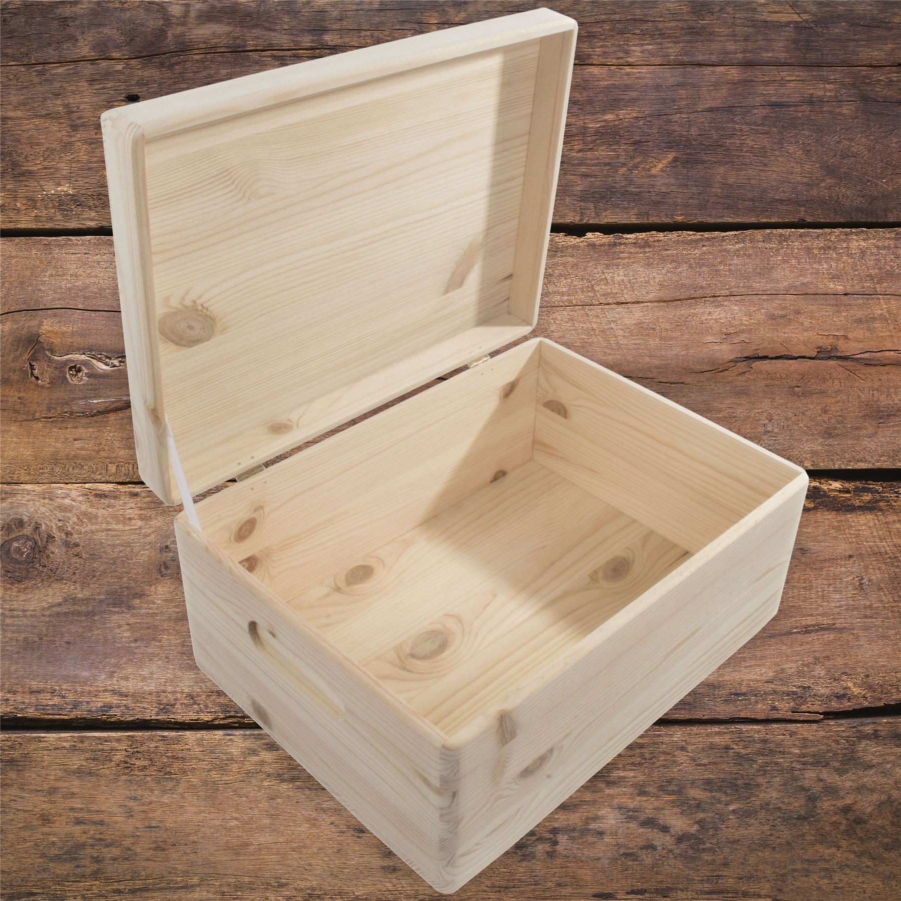 Wooden Lidded Decorative Memory Storage Chest Boxes / 5 Sizes / Small to Large - Picture 44 of 58