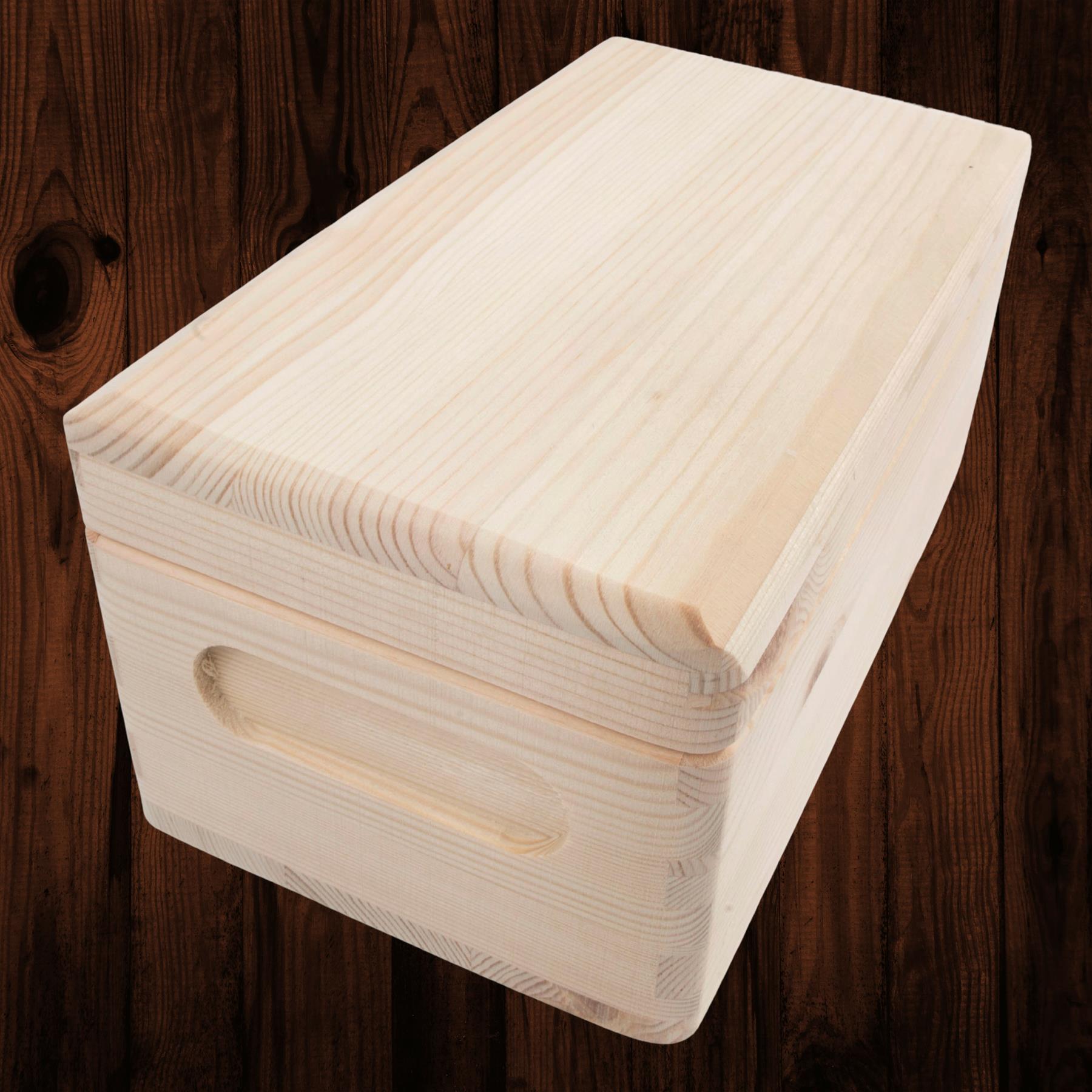 Wooden Lidded Decorative Memory Storage Chest Boxes / 5 Sizes / Small to Large - Picture 8 of 58