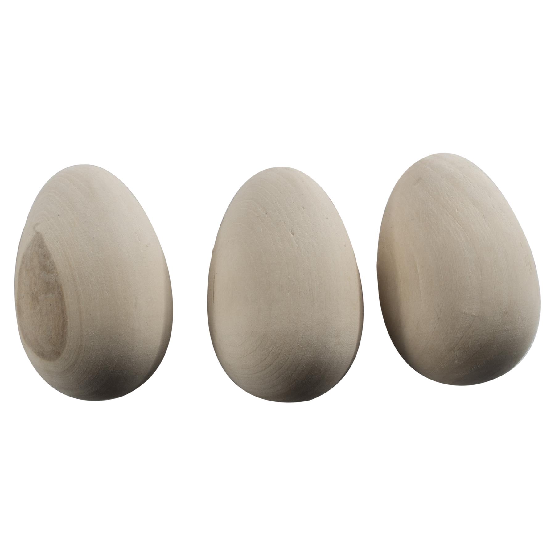 Wooden Eggs |3 Sizes| Natural Beech Plain Easter Decorations Crafts Woodworking - Picture 28 of 34