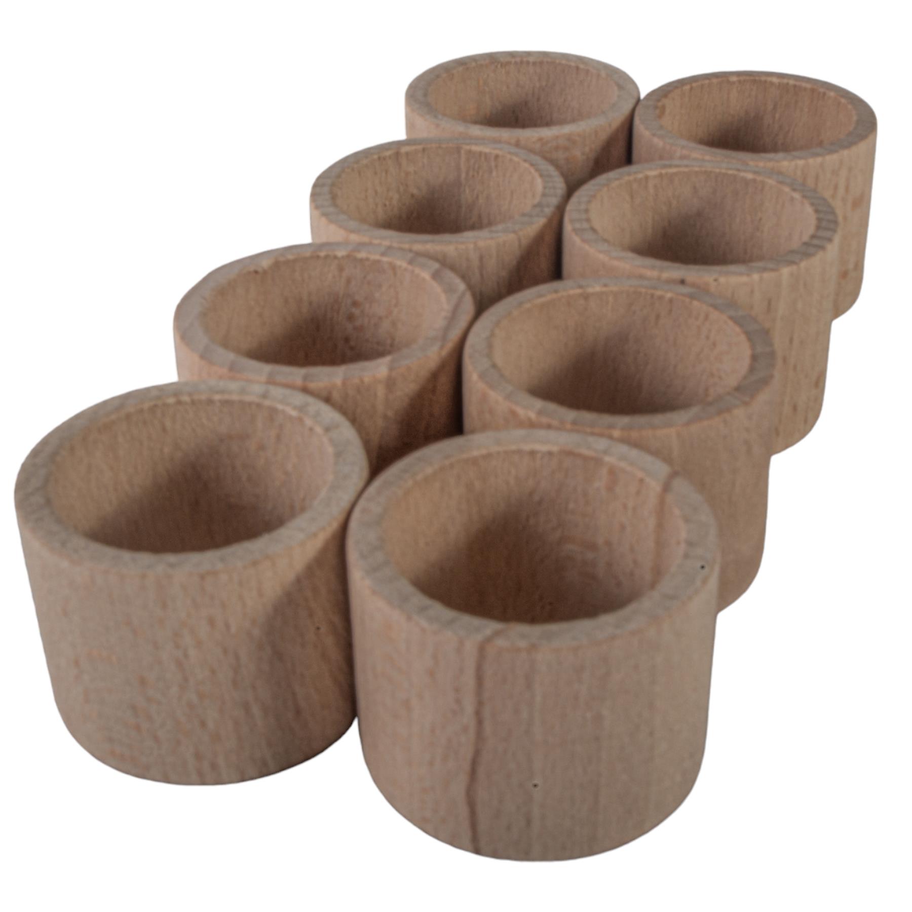 Wooden Napkin Rings | Various Designs | Round Decorative Holders For Craft DIY - Picture 41 of 50