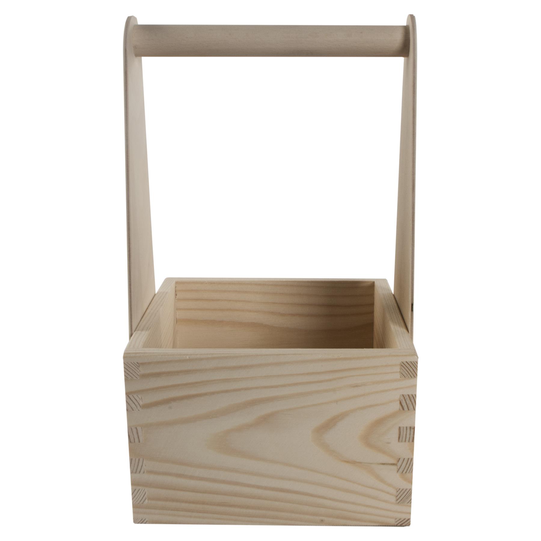 Decorative Wooden Bottle Carrier Holder Caddy Tote Trug Craft Personalization - Picture 5 of 18