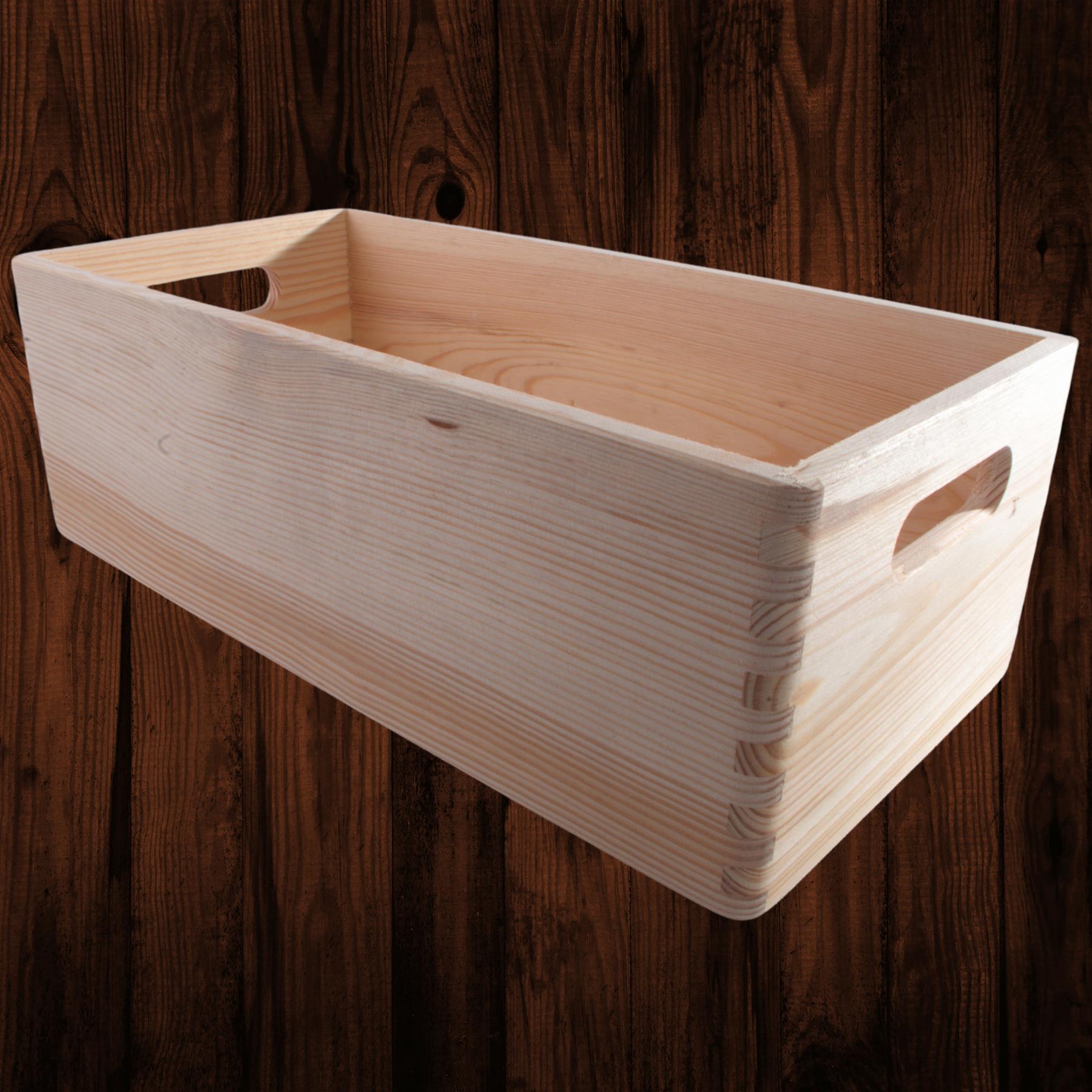 Wooden Crates | Plain Decorative Pine Underbed Storage Boxes Shelves Containers - Picture 32 of 66