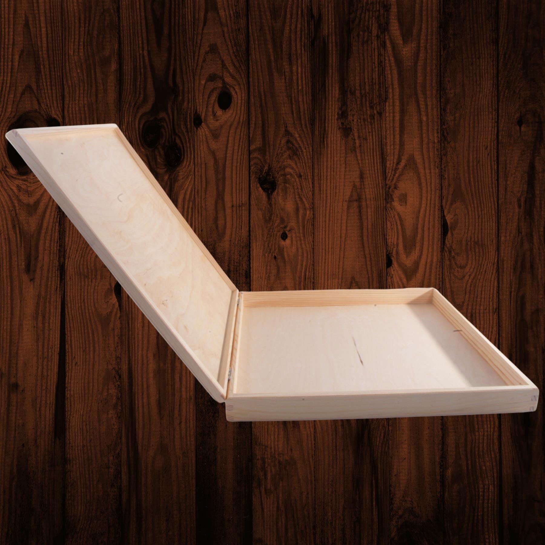 Square Wooden Lid Boxes | Plain Pine for Craft | Keepsake Trinket Memory Storage - Picture 218 of 238