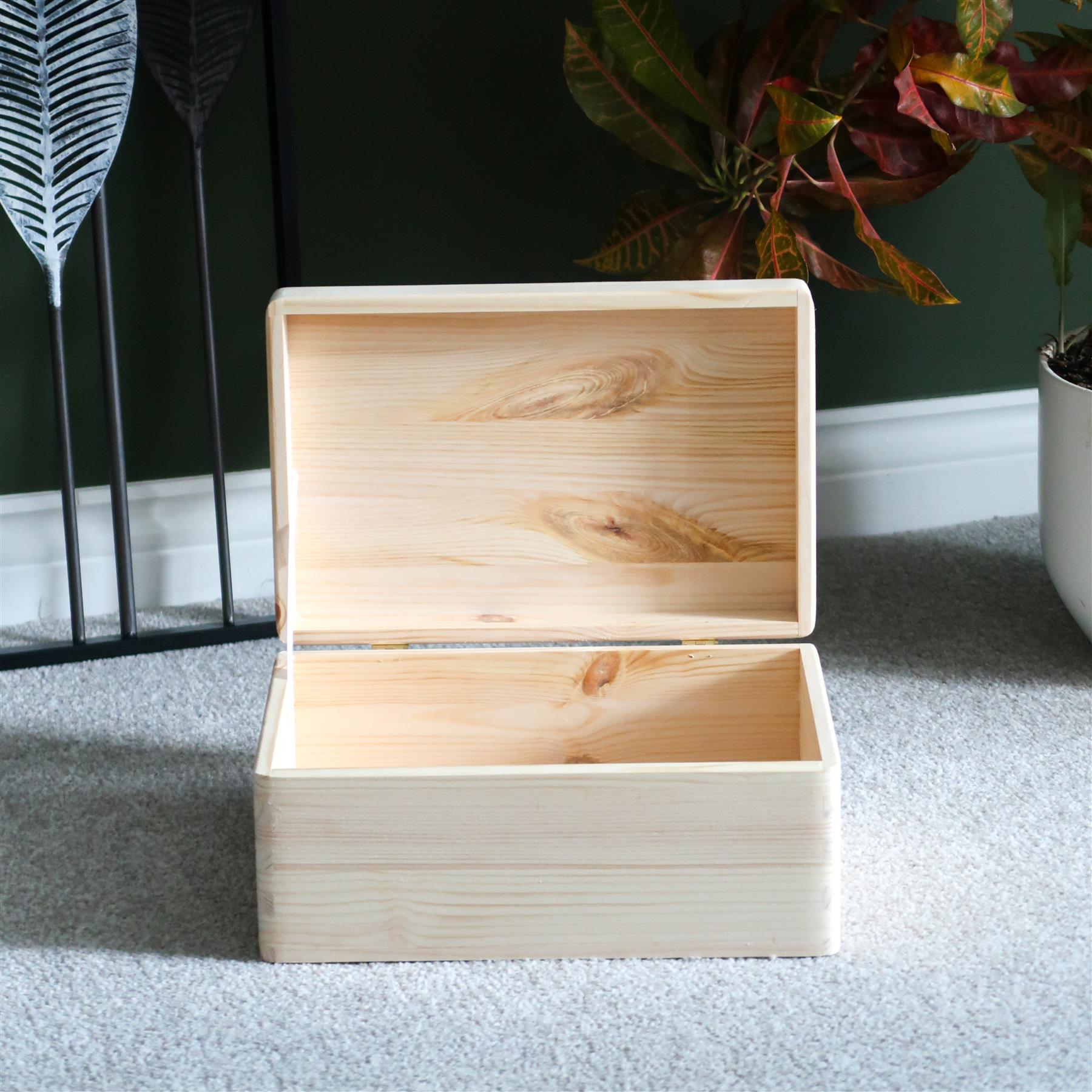Memorabilia Boxes With Real Pinewood Lid For Burning Painting Staining Decoupage - Picture 22 of 46