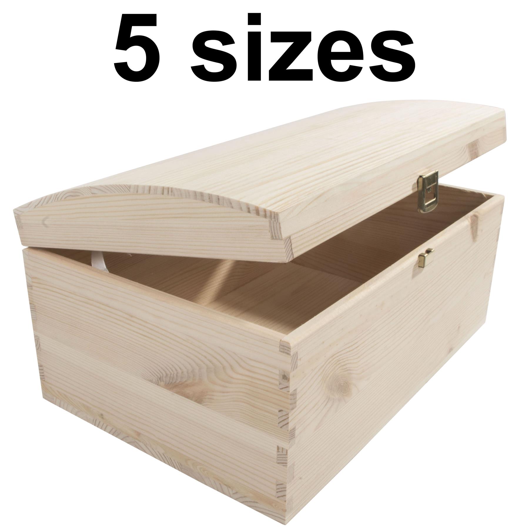 Wooden Storage Boxes / 5 Sizes / Treasure Chest Keepsake Trinket Memory Souvenir - Picture 63 of 70