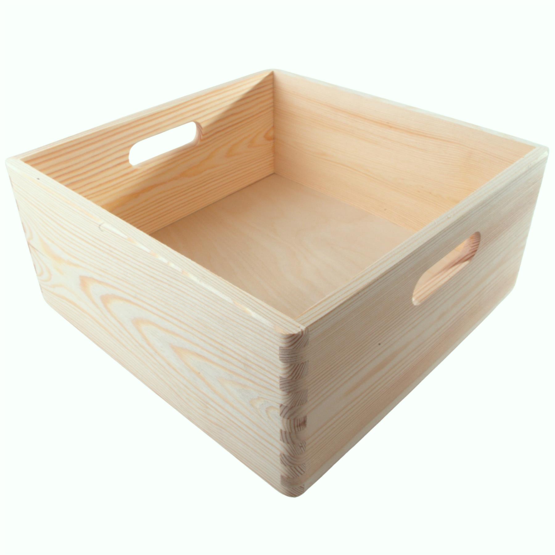 Wooden Crates | Plain Decorative Pine Underbed Storage Boxes Shelves Containers - Picture 20 of 66