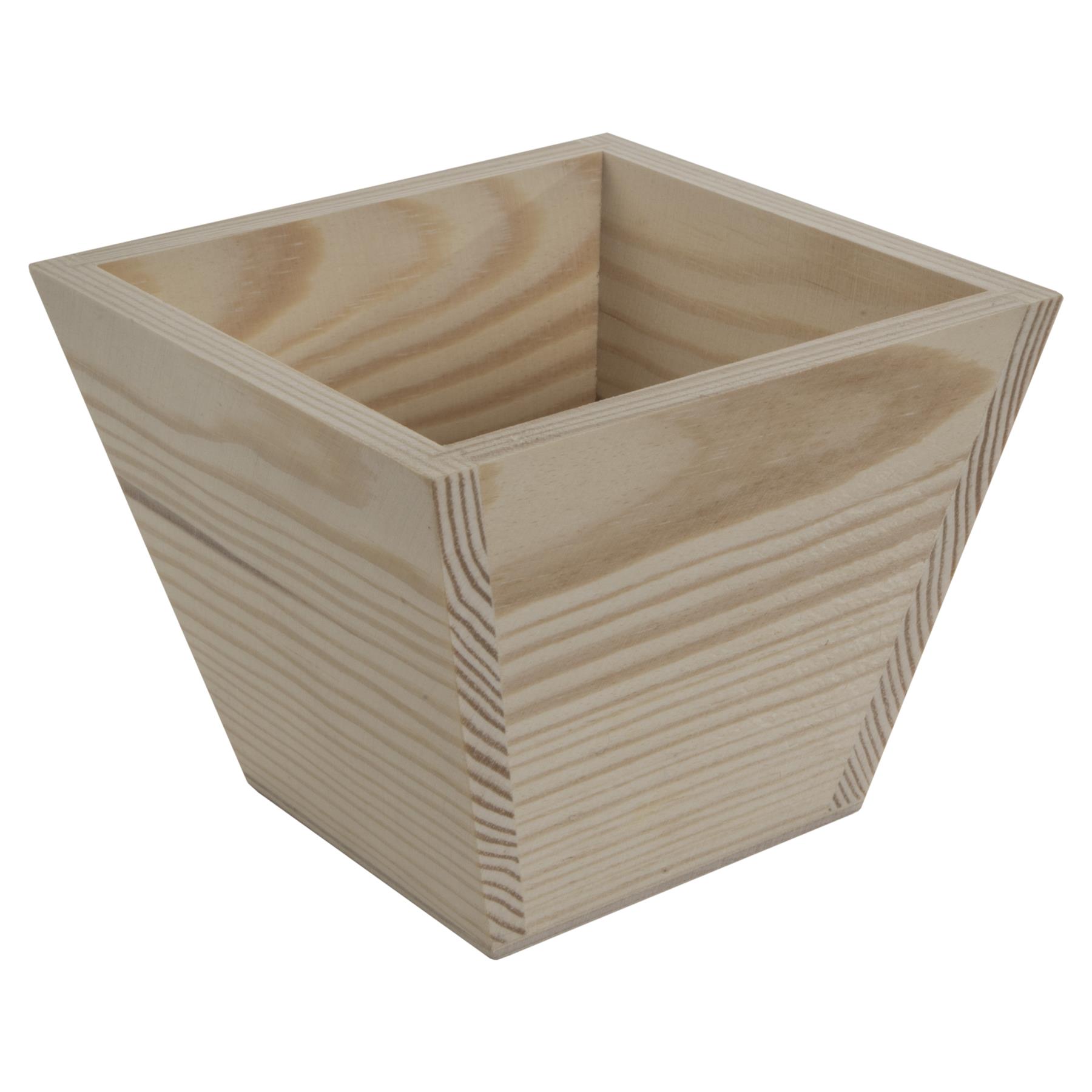 Wooden Indoor Plant Pots Vintage Style Decorative Planter Boxes for Art Craft - Picture 14 of 35