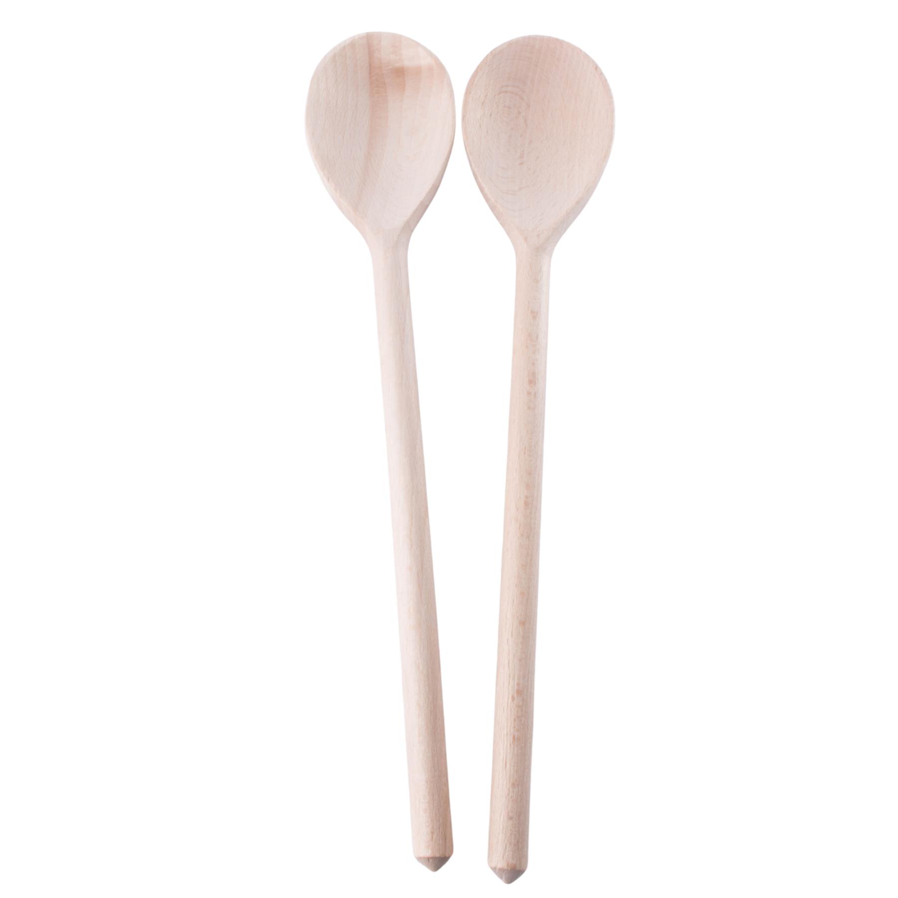 Regular Wooden Spoon 30cm (12") Long Beechwood Non-Stick Turner Kitchen Cooking - Picture 17 of 52
