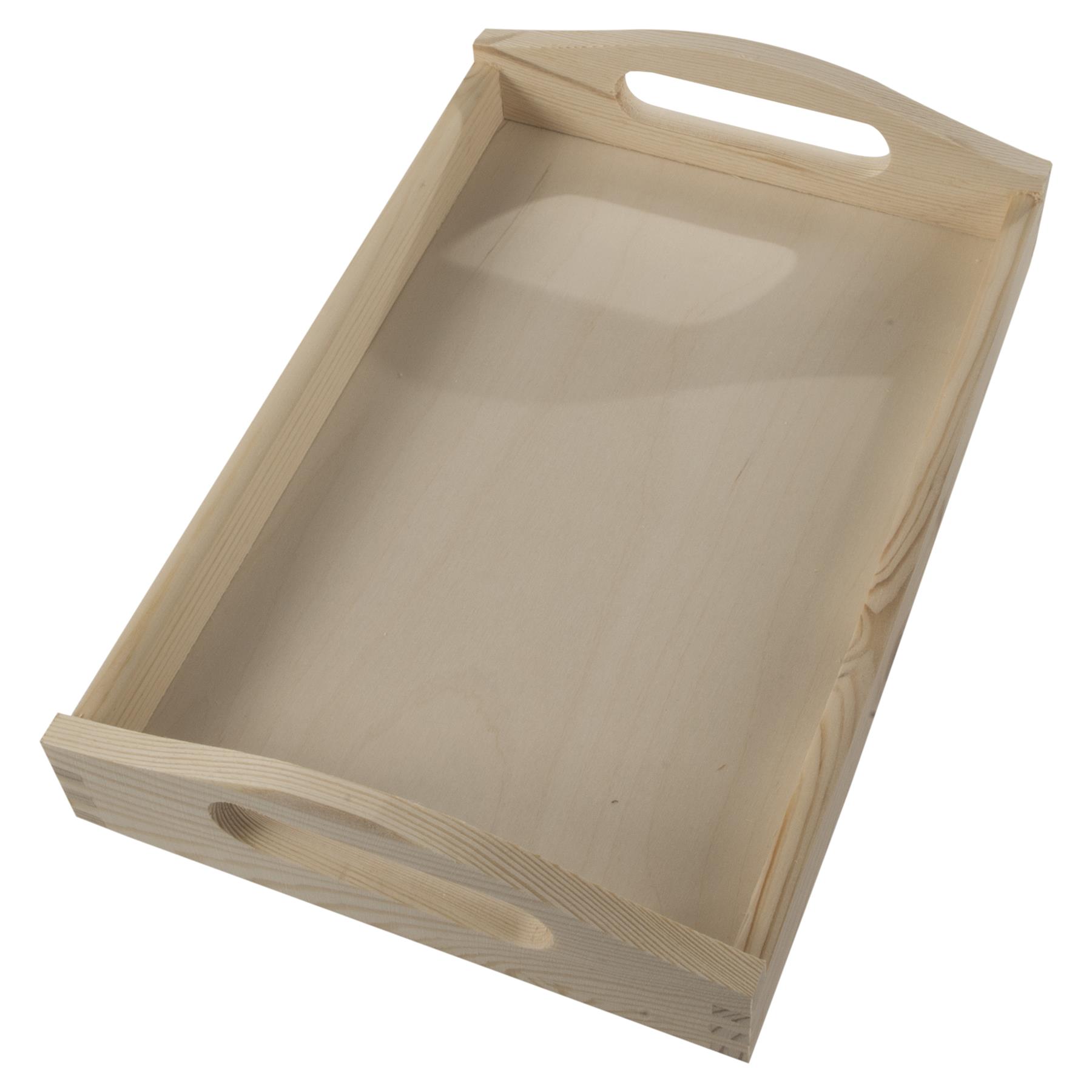 Decorative Serving Trays | Plain Pinewood | Tea Coffee Milk Breakfast Parties - Picture 31 of 144