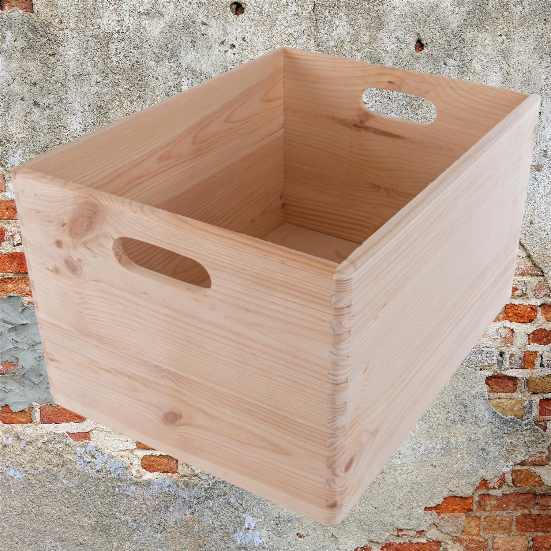 Wooden Crates | Plain Decorative Pine Underbed Storage Boxes Shelves Containers - Picture 56 of 66