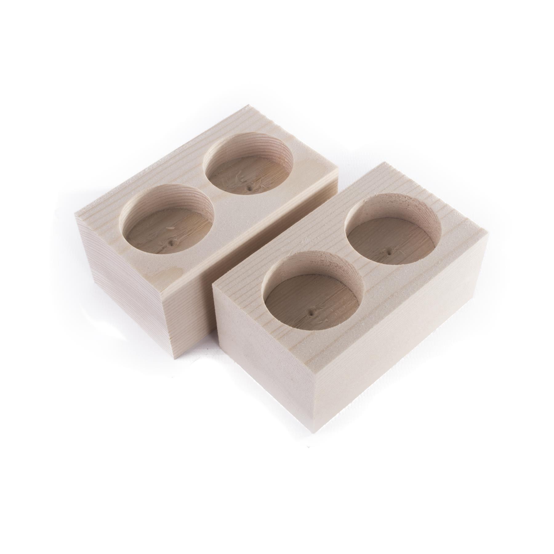 Wooden Tea Light Candle Holder | Craft Decorative Pine| Double Triple Quadruple - Picture 19 of 36